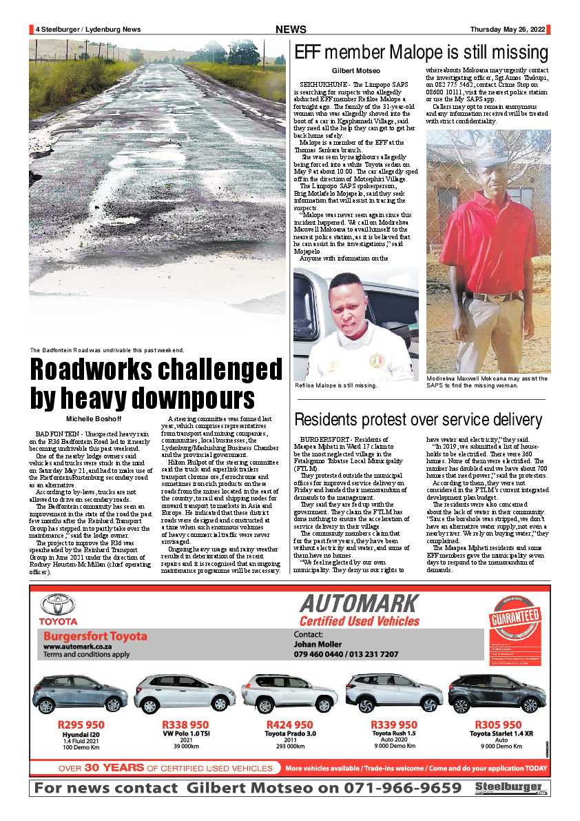 Steelburger News 26 May 2022 page 4