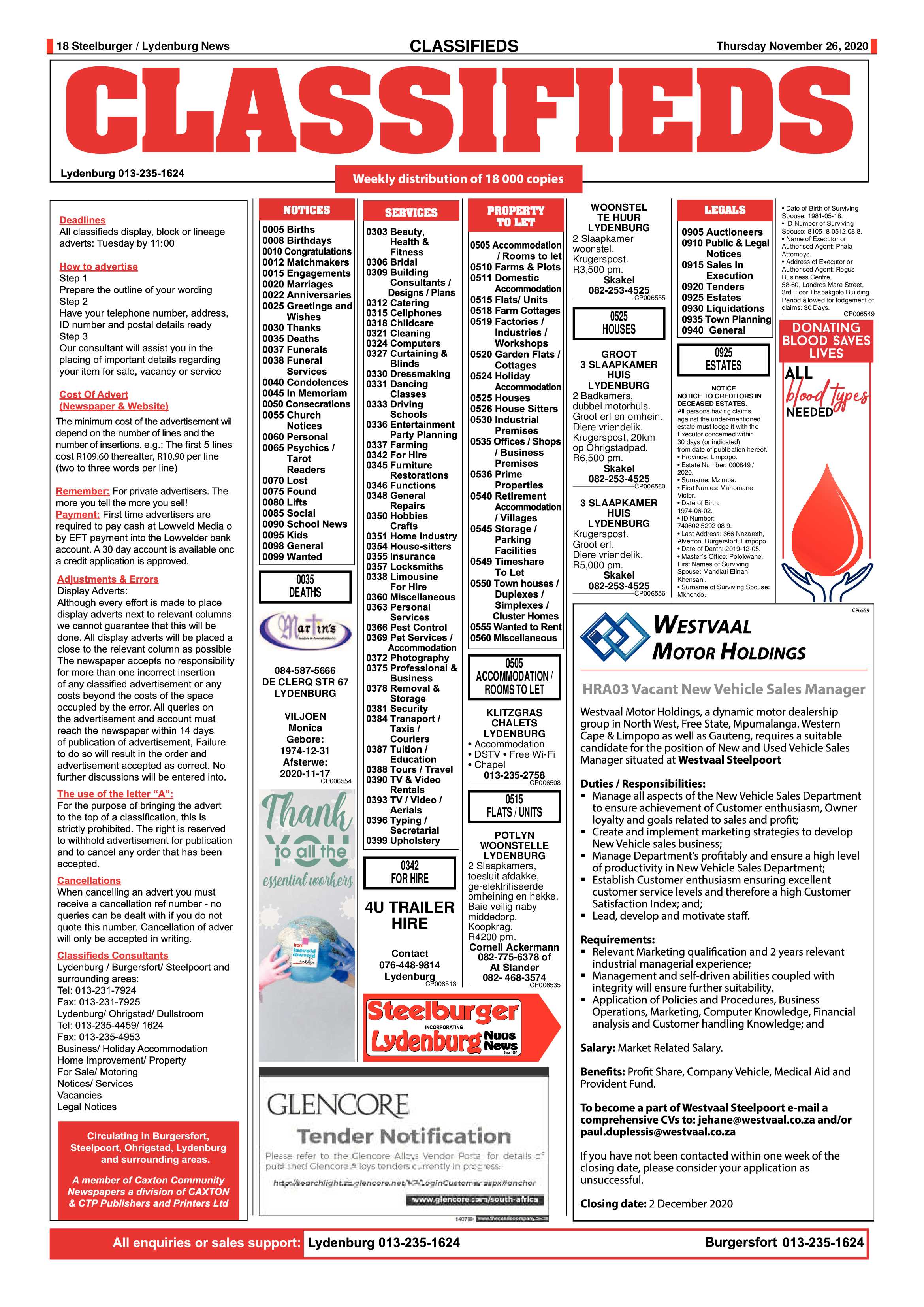 Steelburger News 26 November 2020 page 18