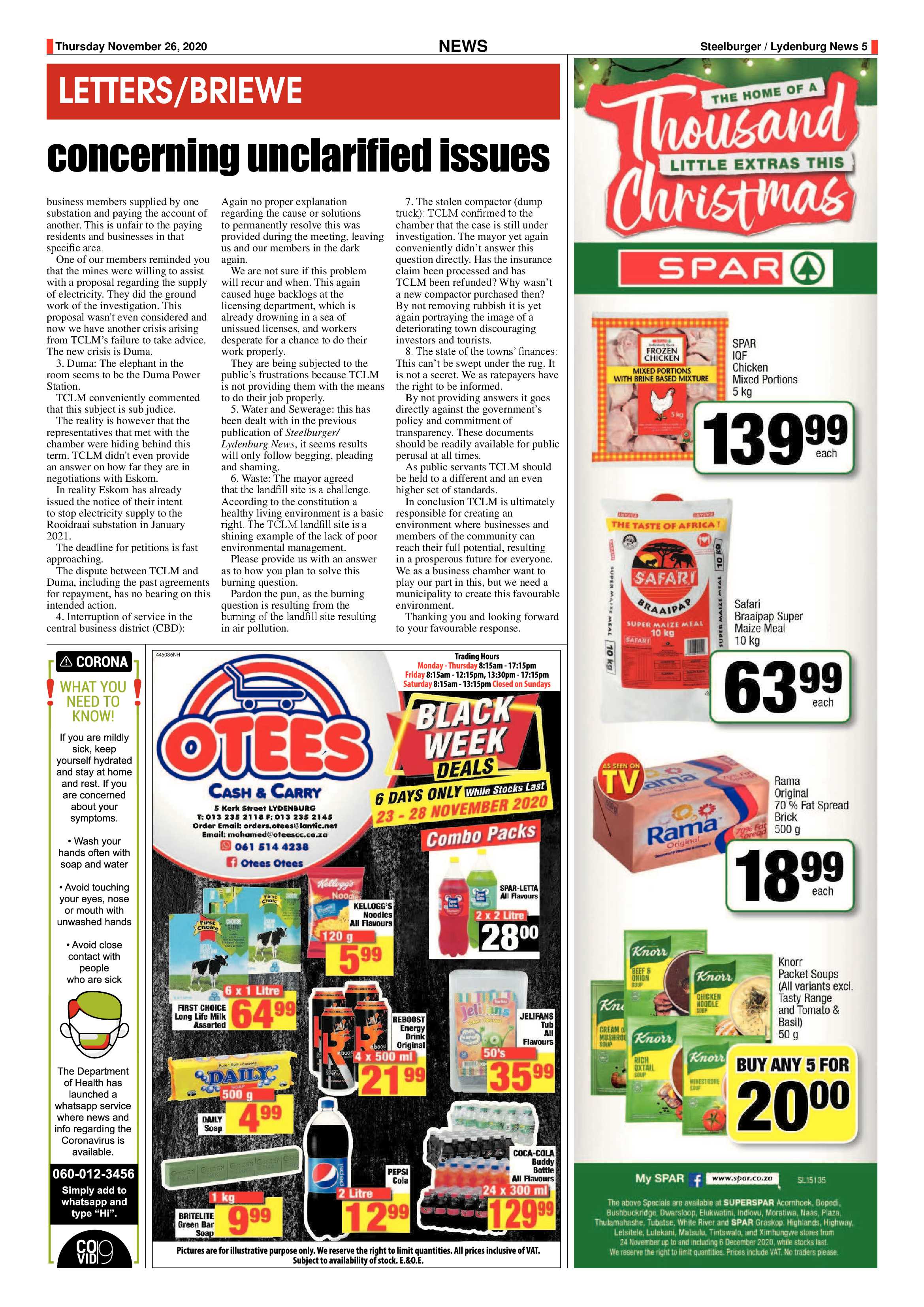Steelburger News 26 November 2020 page 5