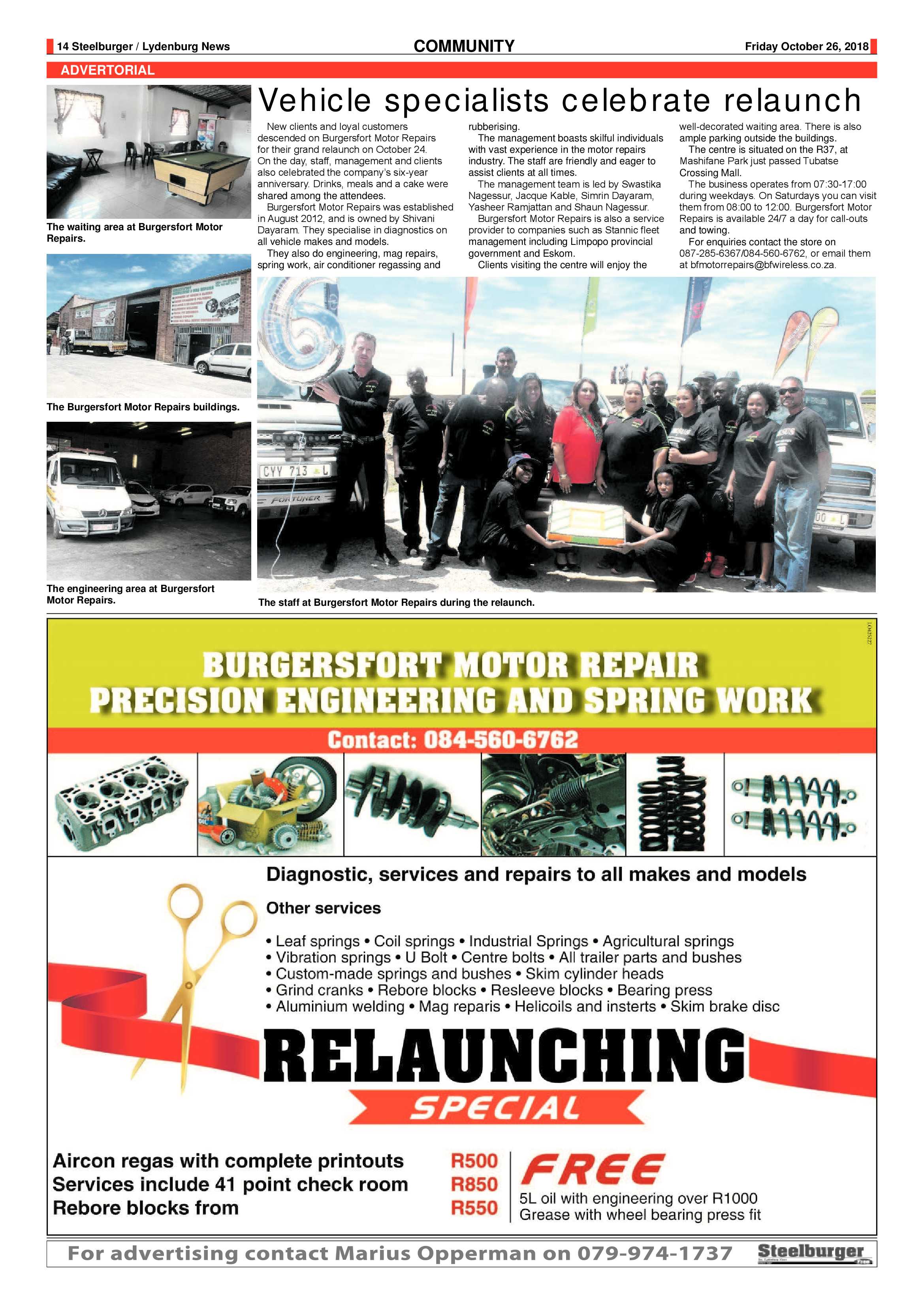 Steelburger News 26 October 2018 page 14