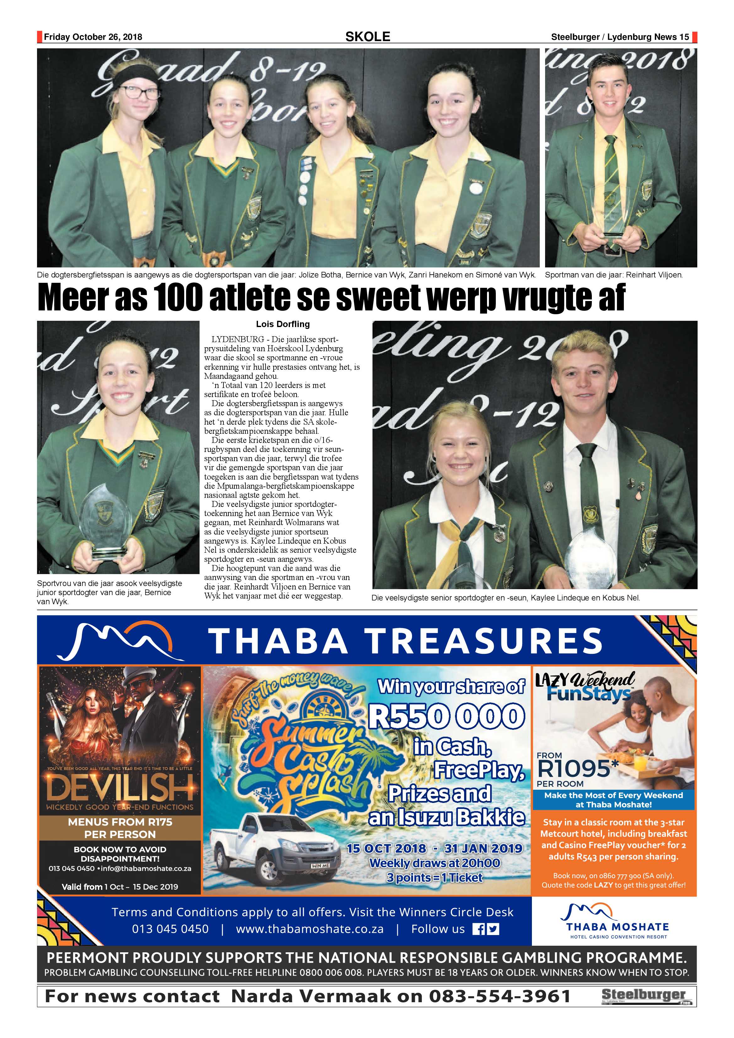 Steelburger News 26 October 2018 page 15