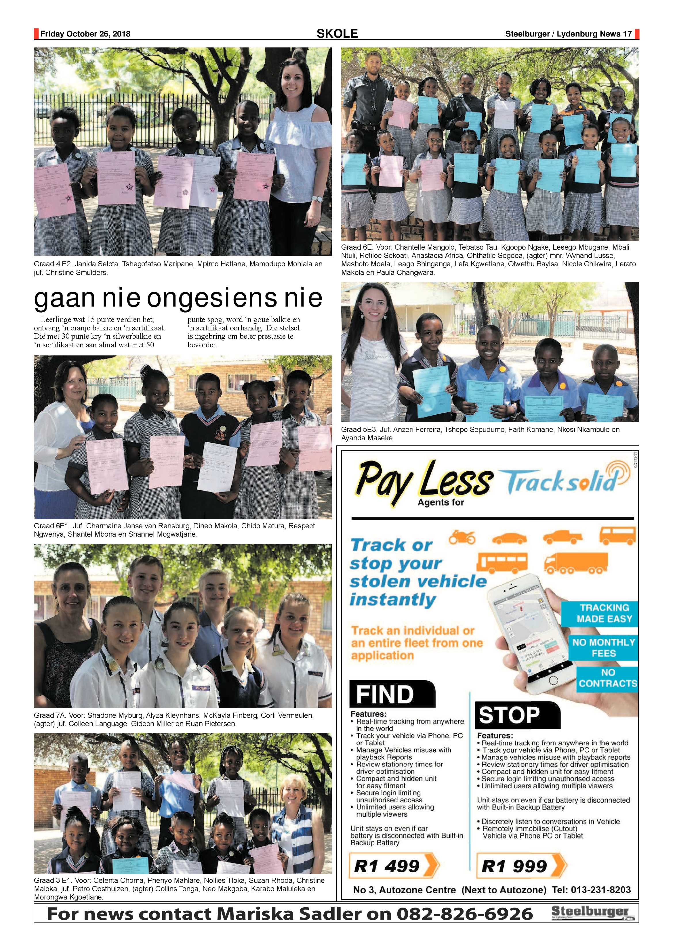Steelburger News 26 October 2018 page 17