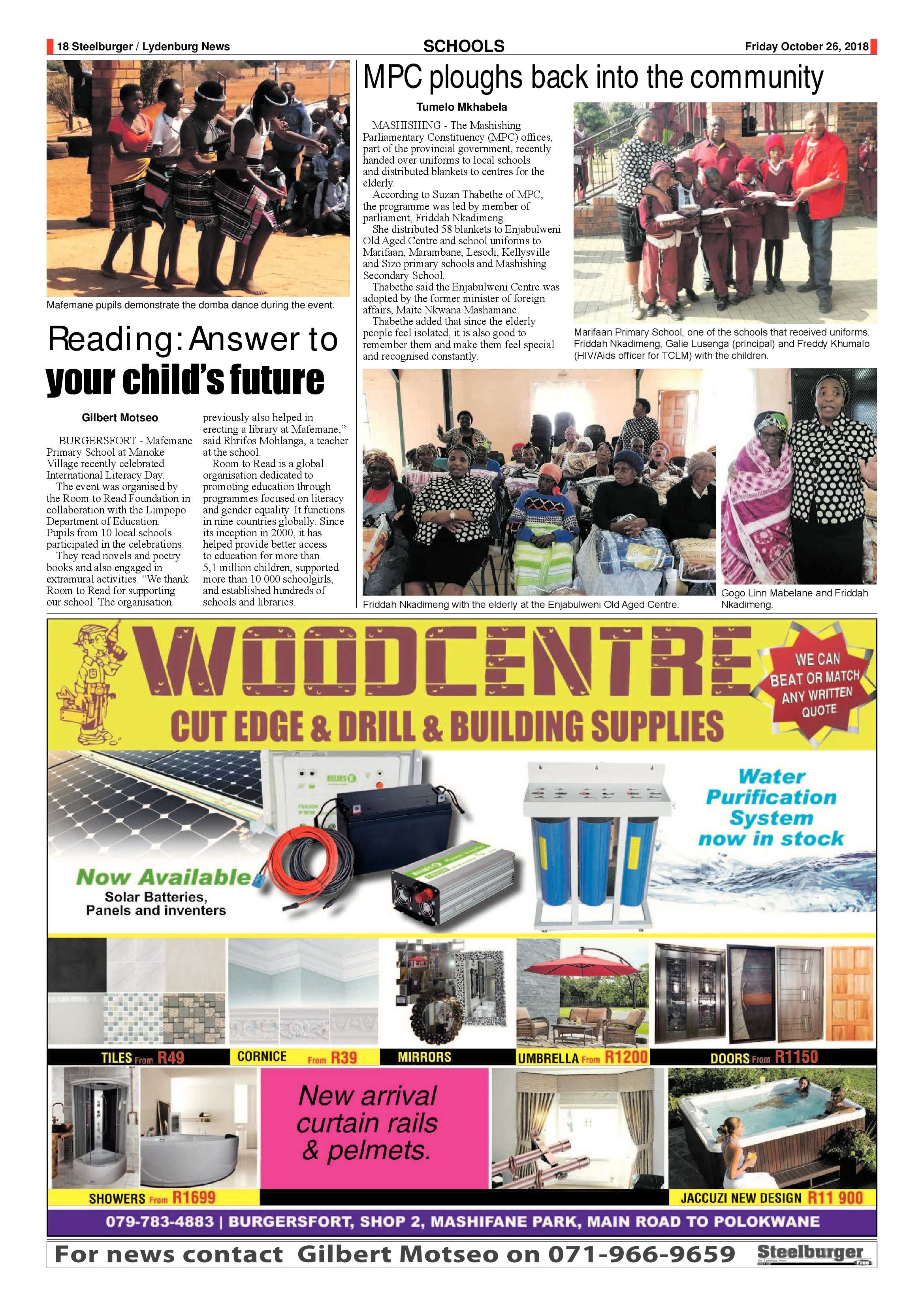 Steelburger News 26 October 2018 page 18