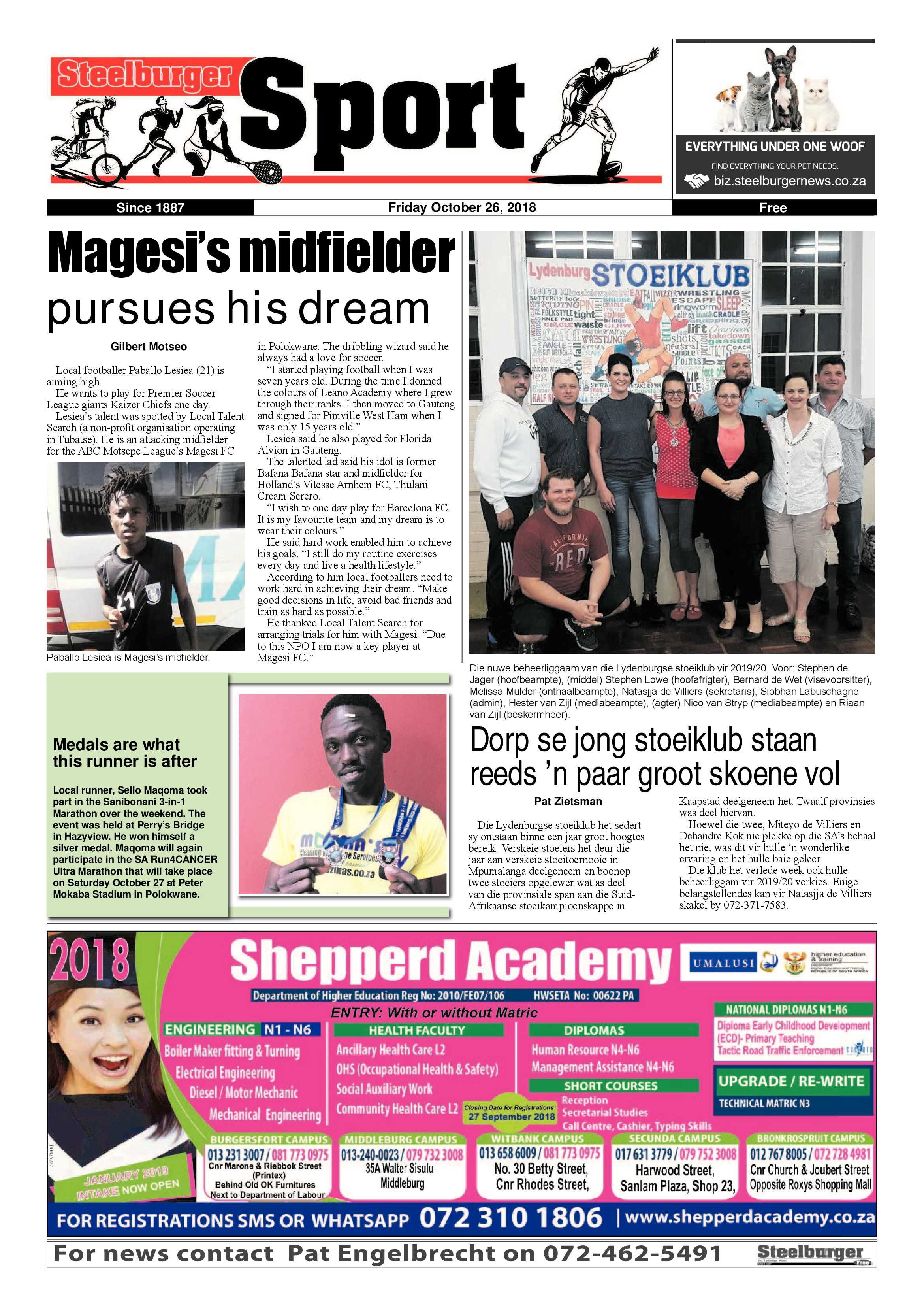 Steelburger News 26 October 2018 page 28