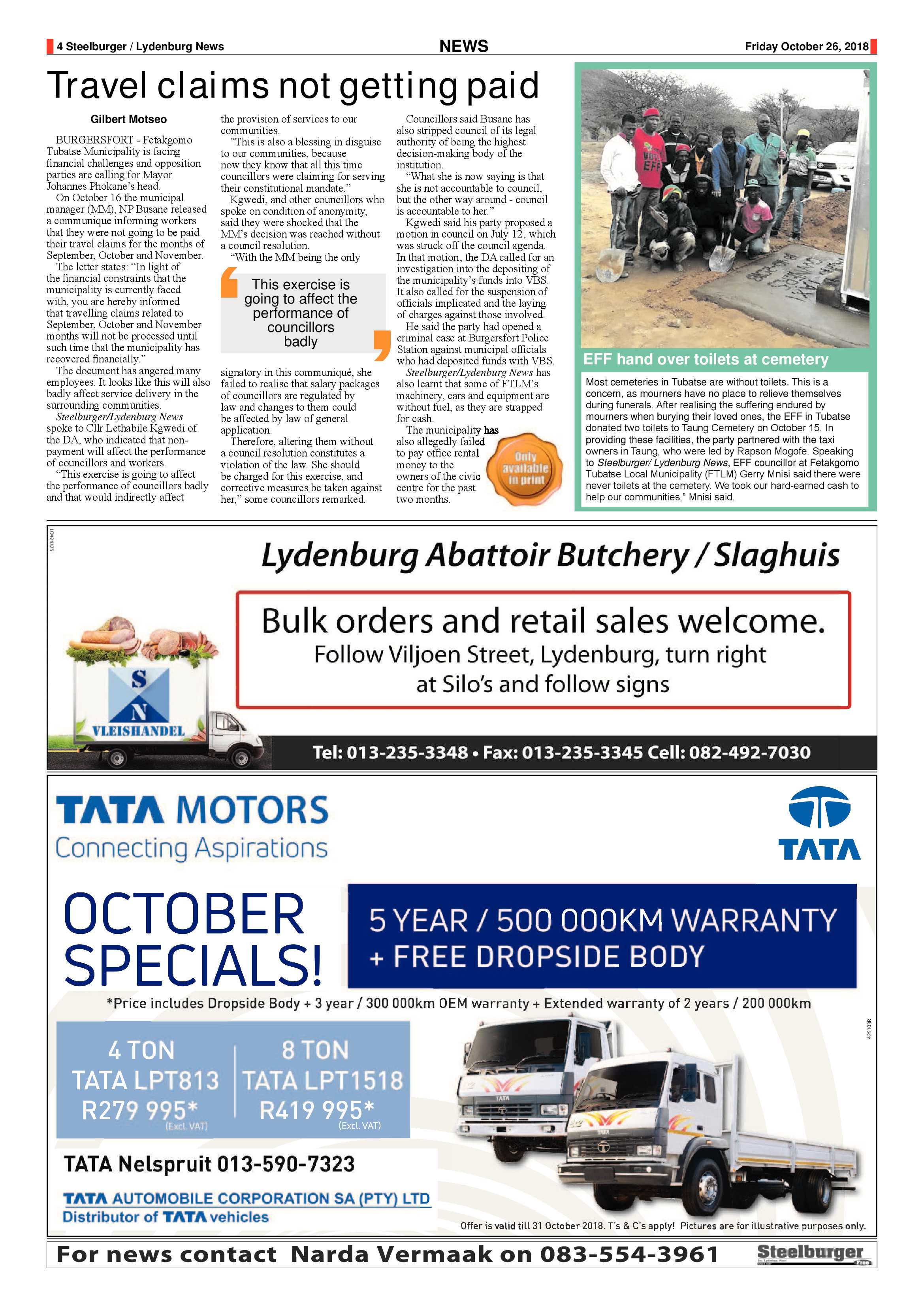 Steelburger News 26 October 2018 page 4