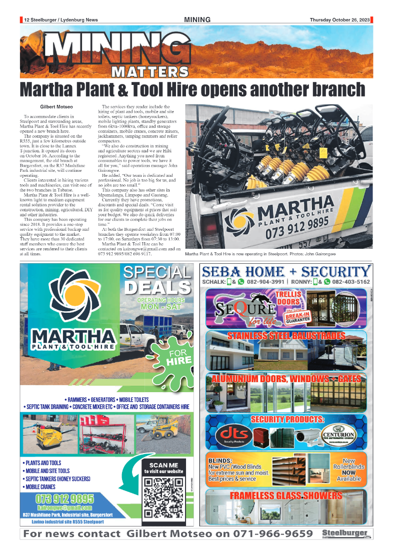 Steelburger News 26 October 2023 page 12