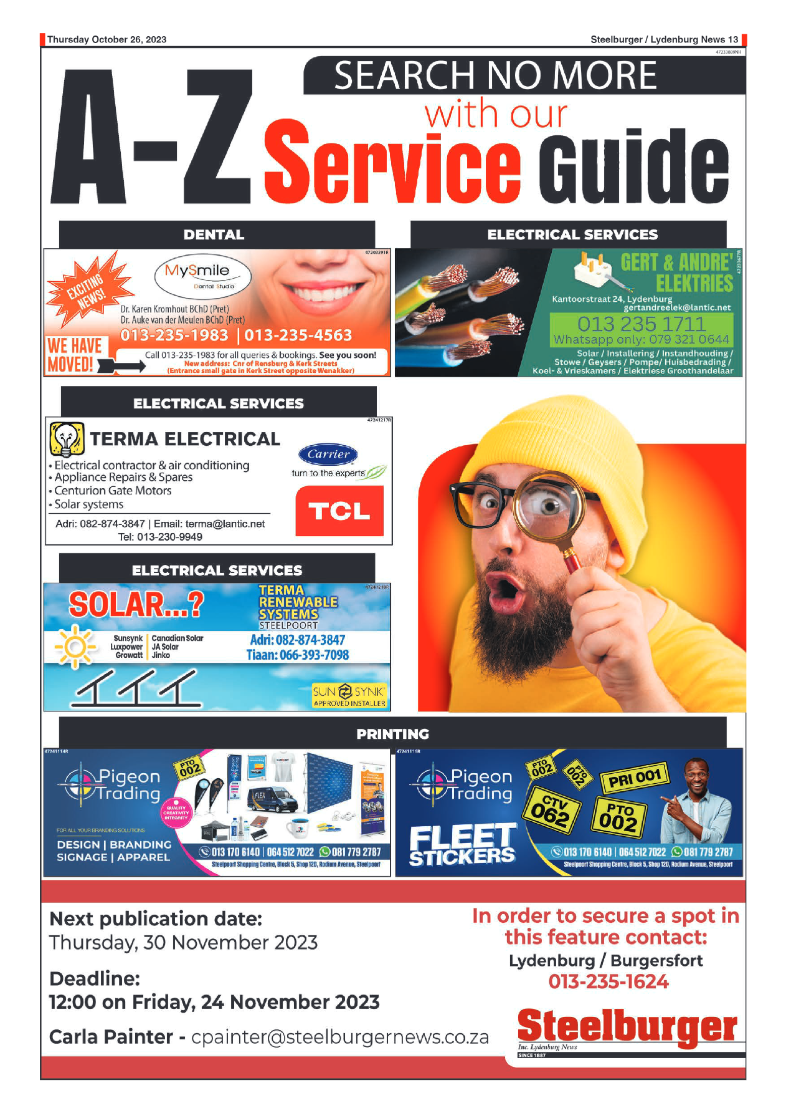 Steelburger News 26 October 2023 page 13