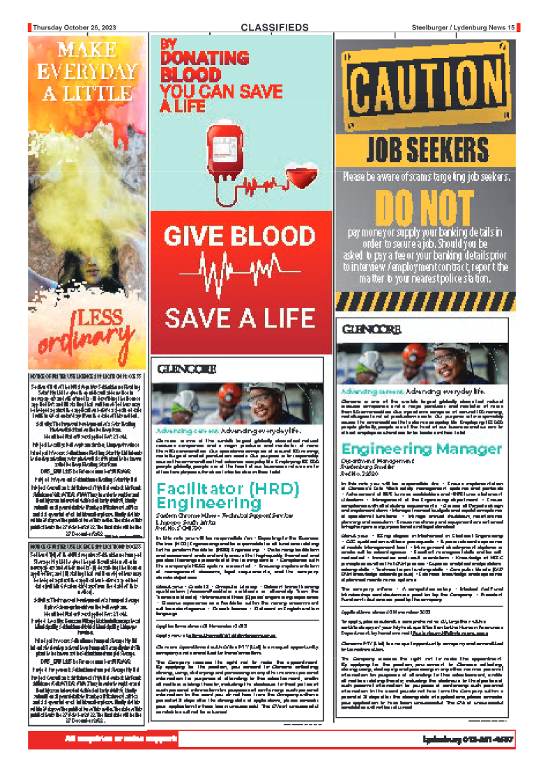 Steelburger News 26 October 2023 page 15