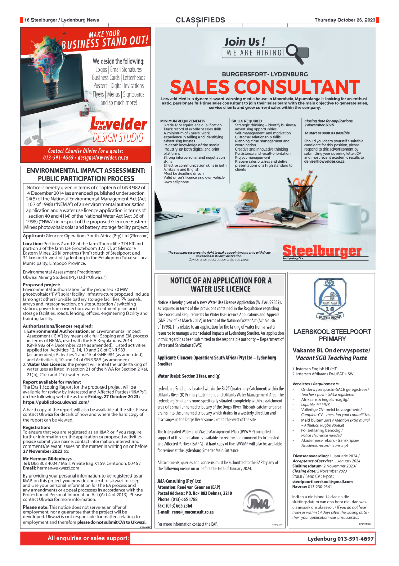 Steelburger News 26 October 2023 page 16