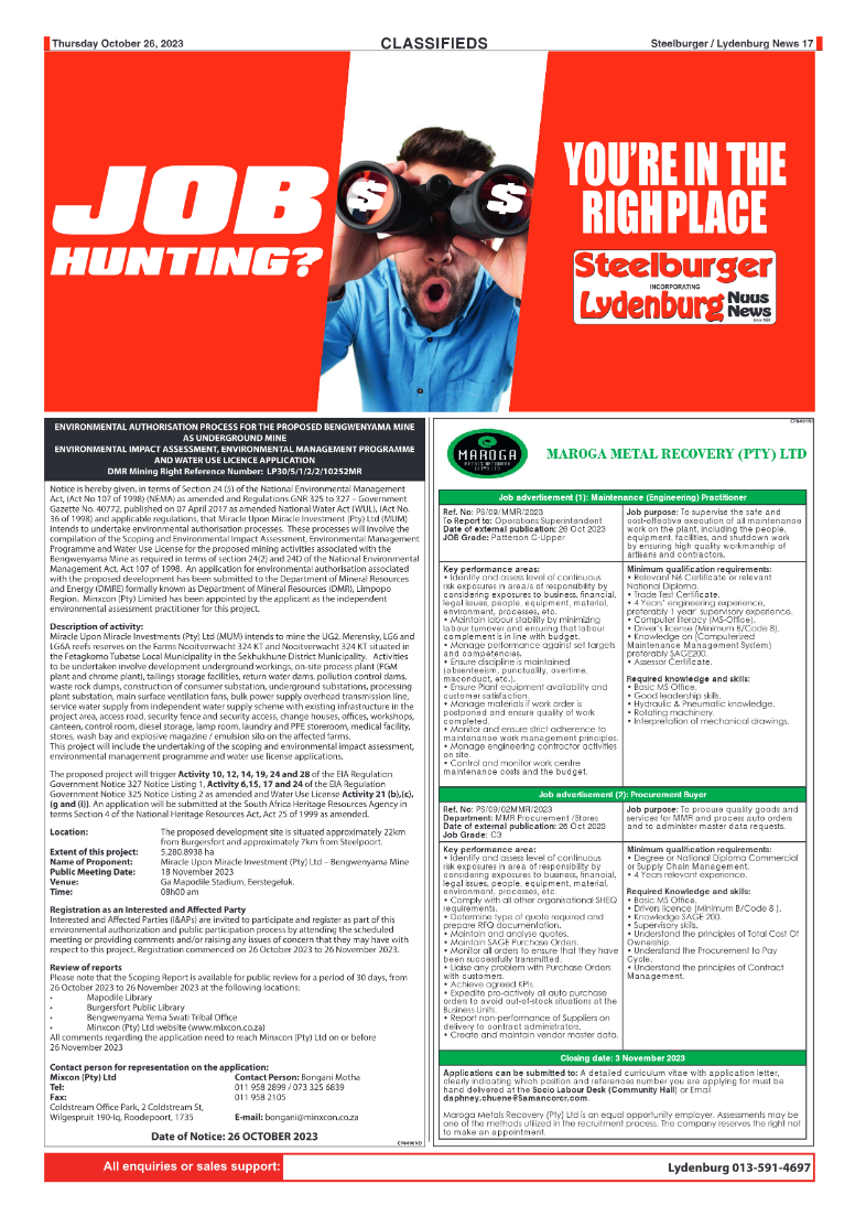 Steelburger News 26 October 2023 page 17