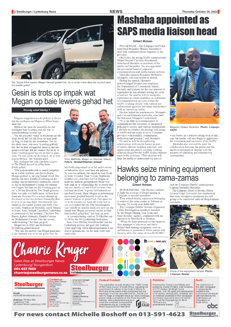 Steelburger News 26 October 2023 page 2