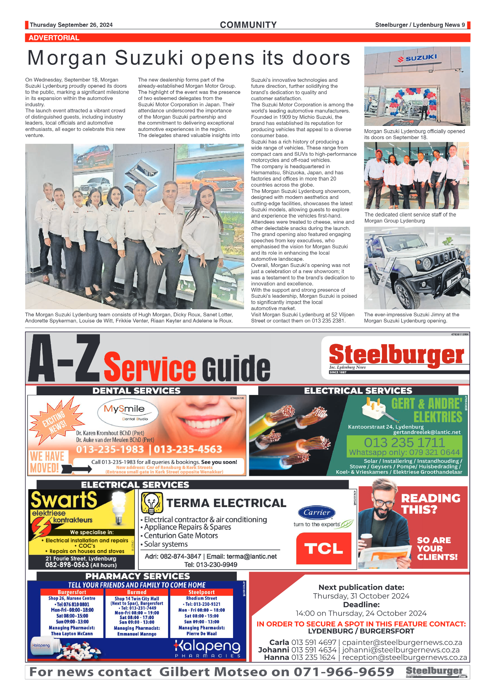 Steelburger News 26 September 2024 page 9