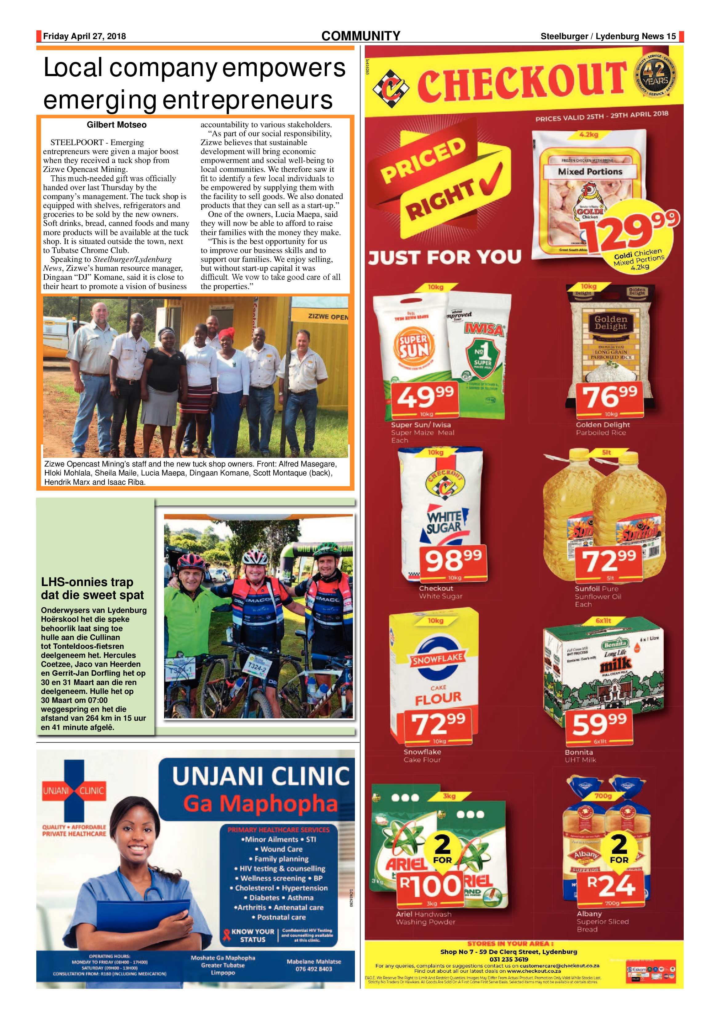 Steelburger News 27 April 2018 page 15