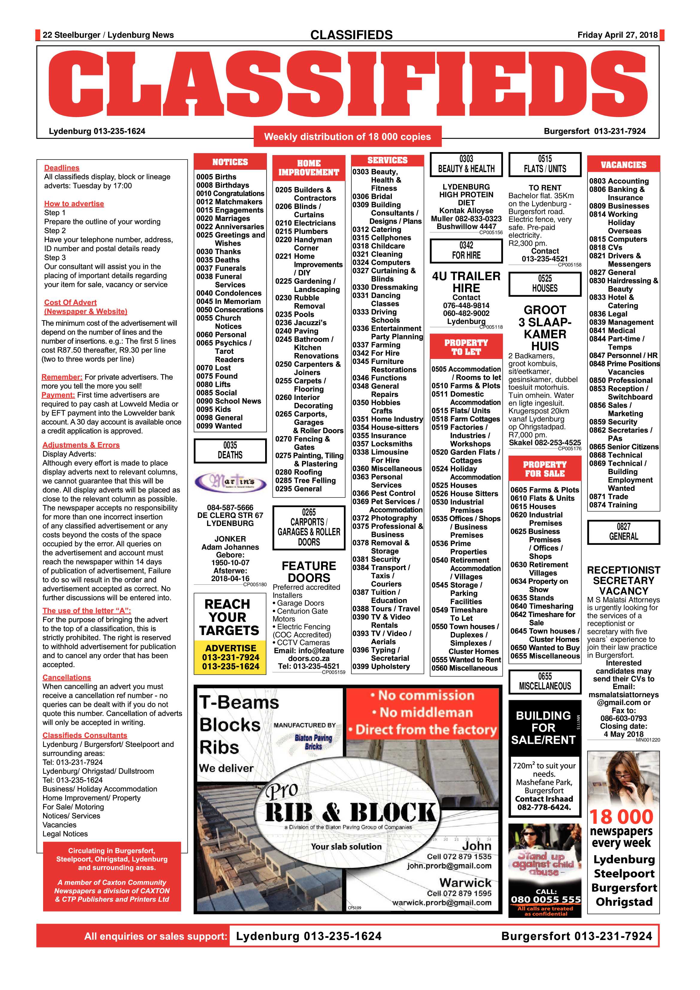 Steelburger News 27 April 2018 page 22