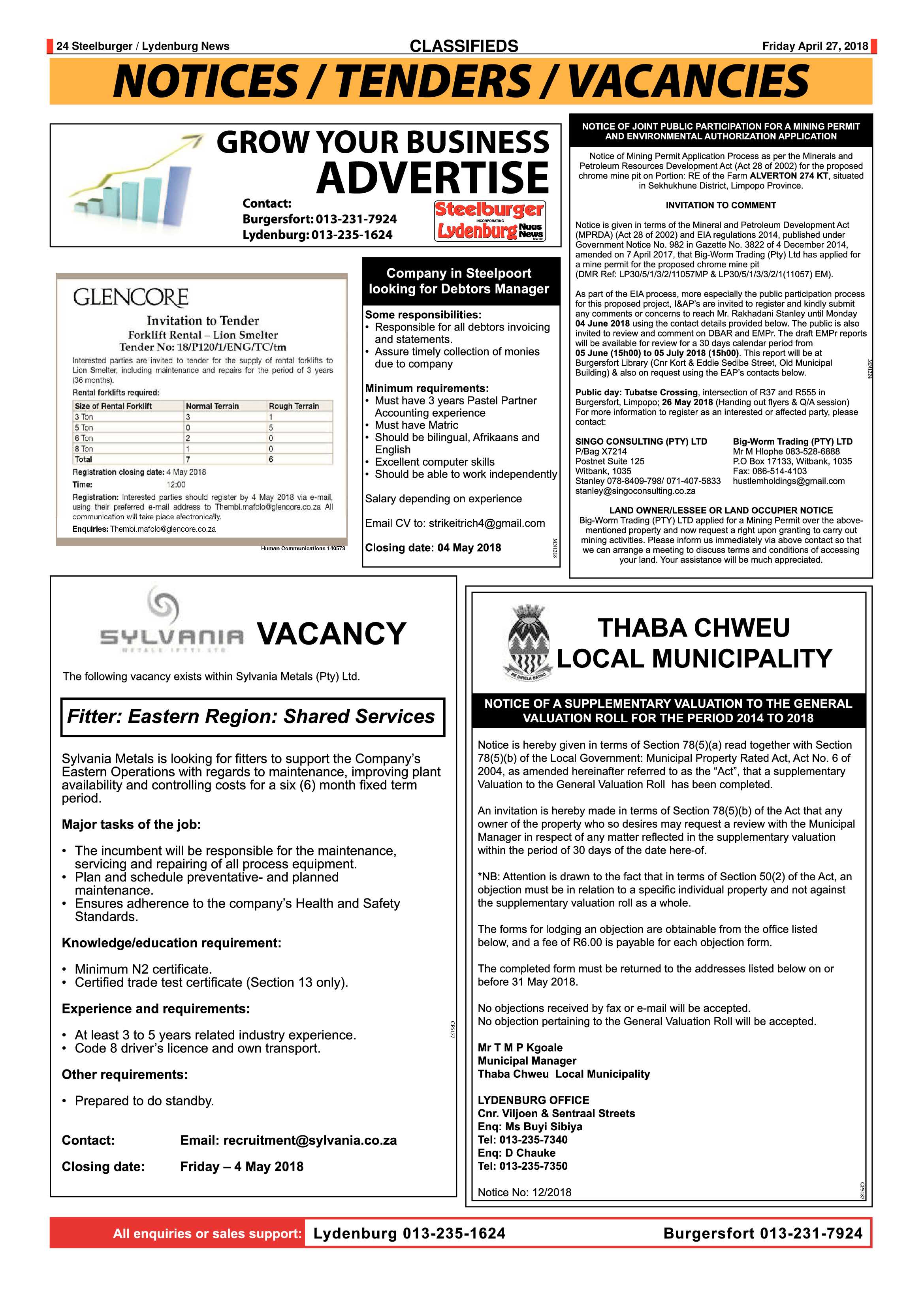 Steelburger News 27 April 2018 page 24
