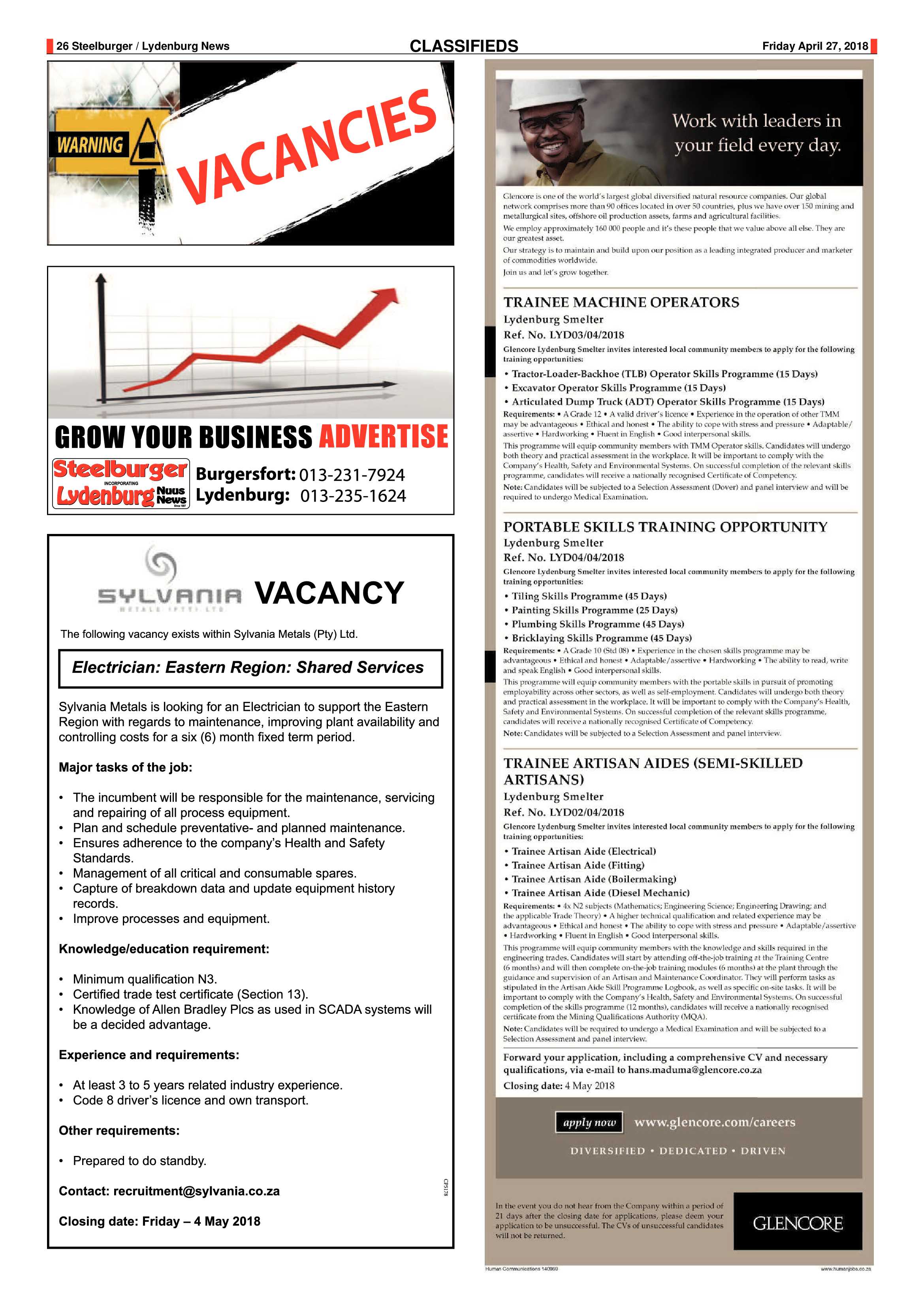 Steelburger News 27 April 2018 page 26
