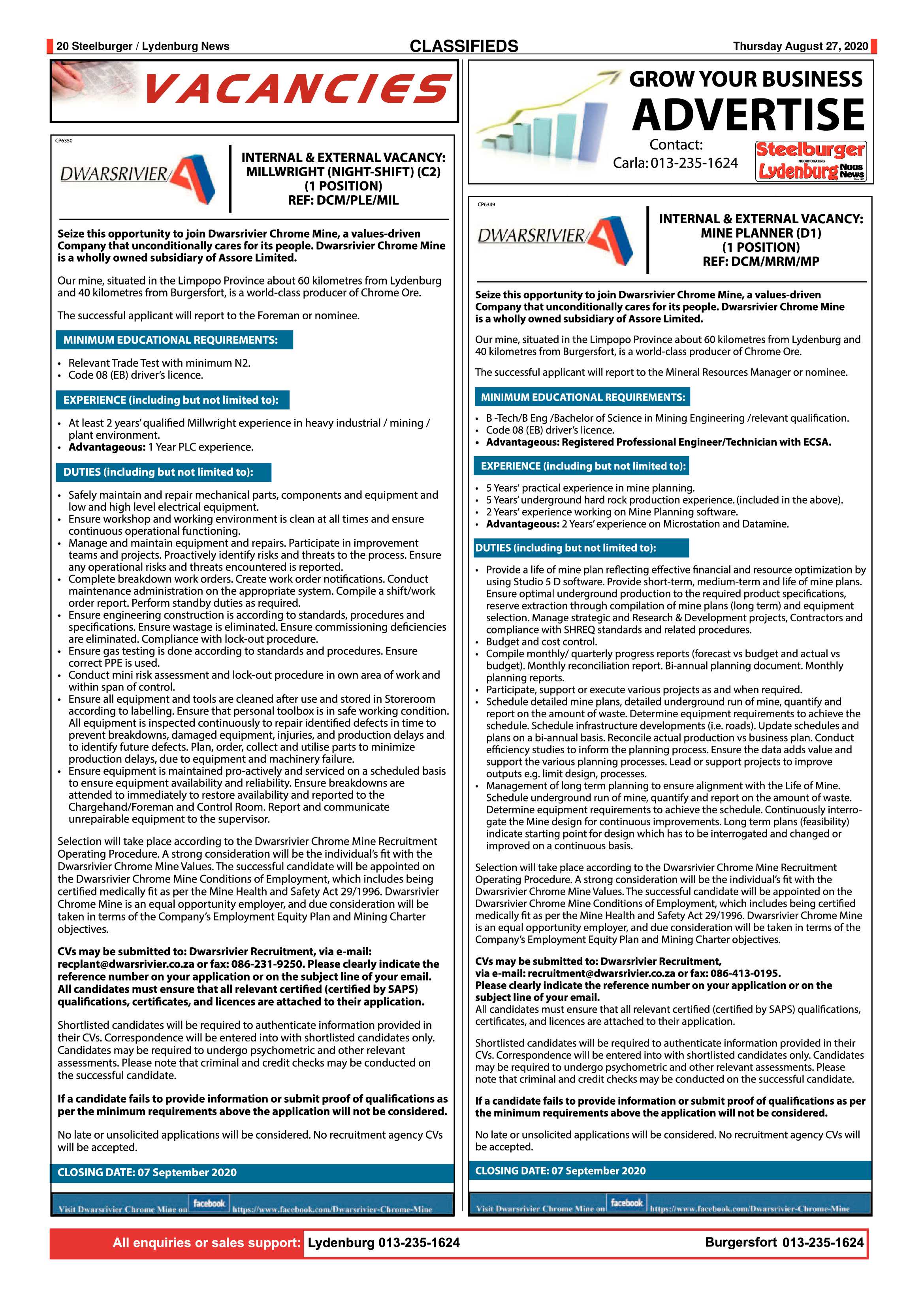 Steelburger News 27 August 2020 page 20