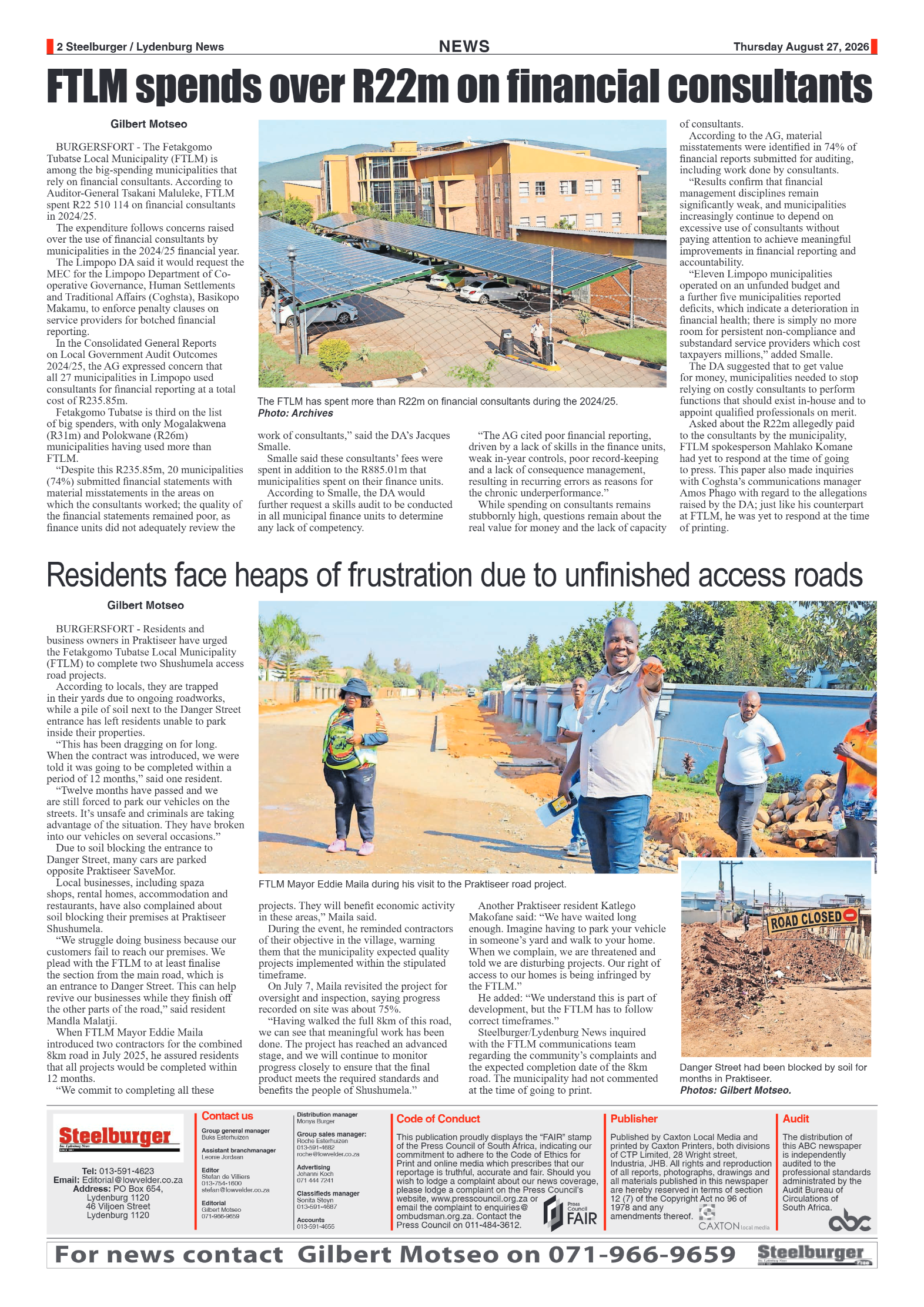 Steelburger News 27 August 2026 page 2