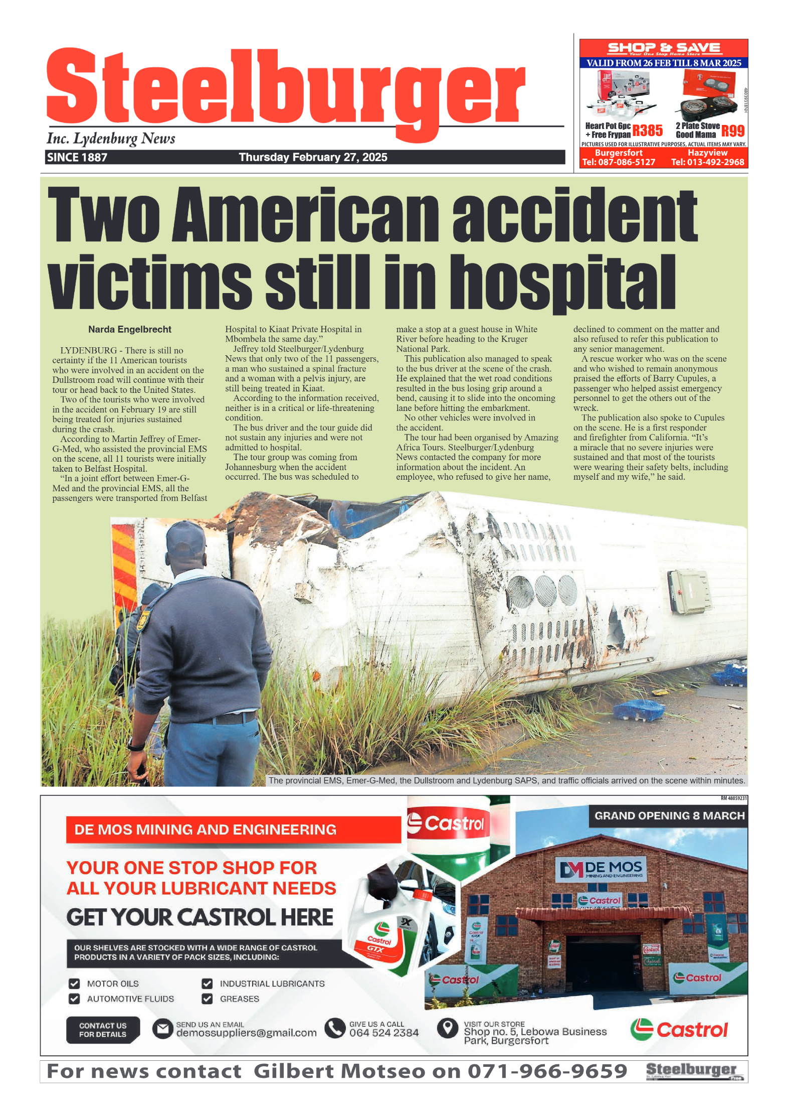 Steelburger News 27 February 2025 page 1