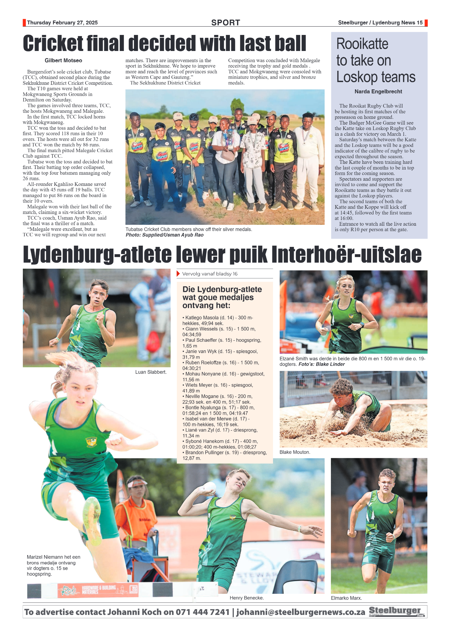 Steelburger News 27 February 2025 page 15