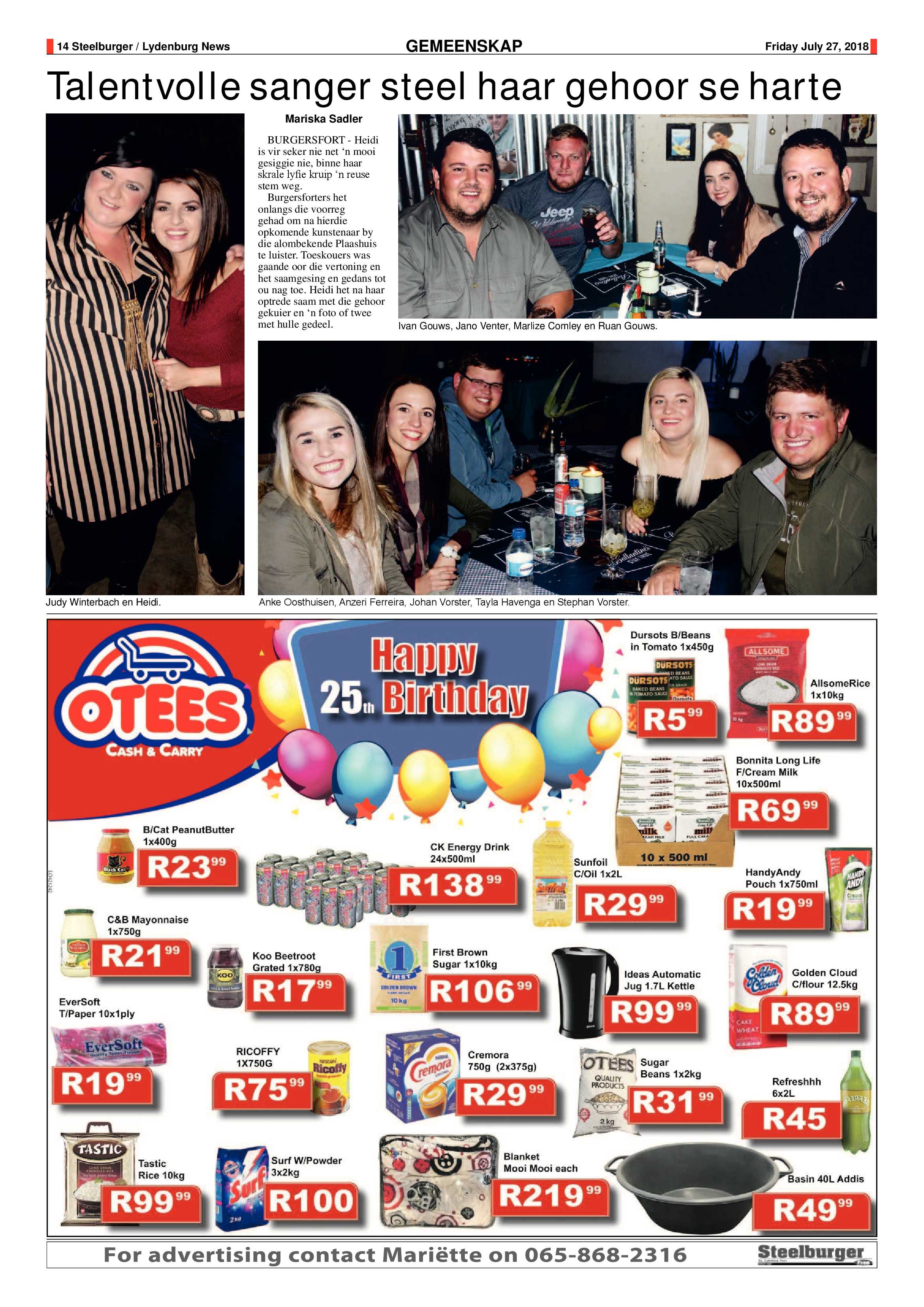 Steelburger News 27 July 2018 page 14