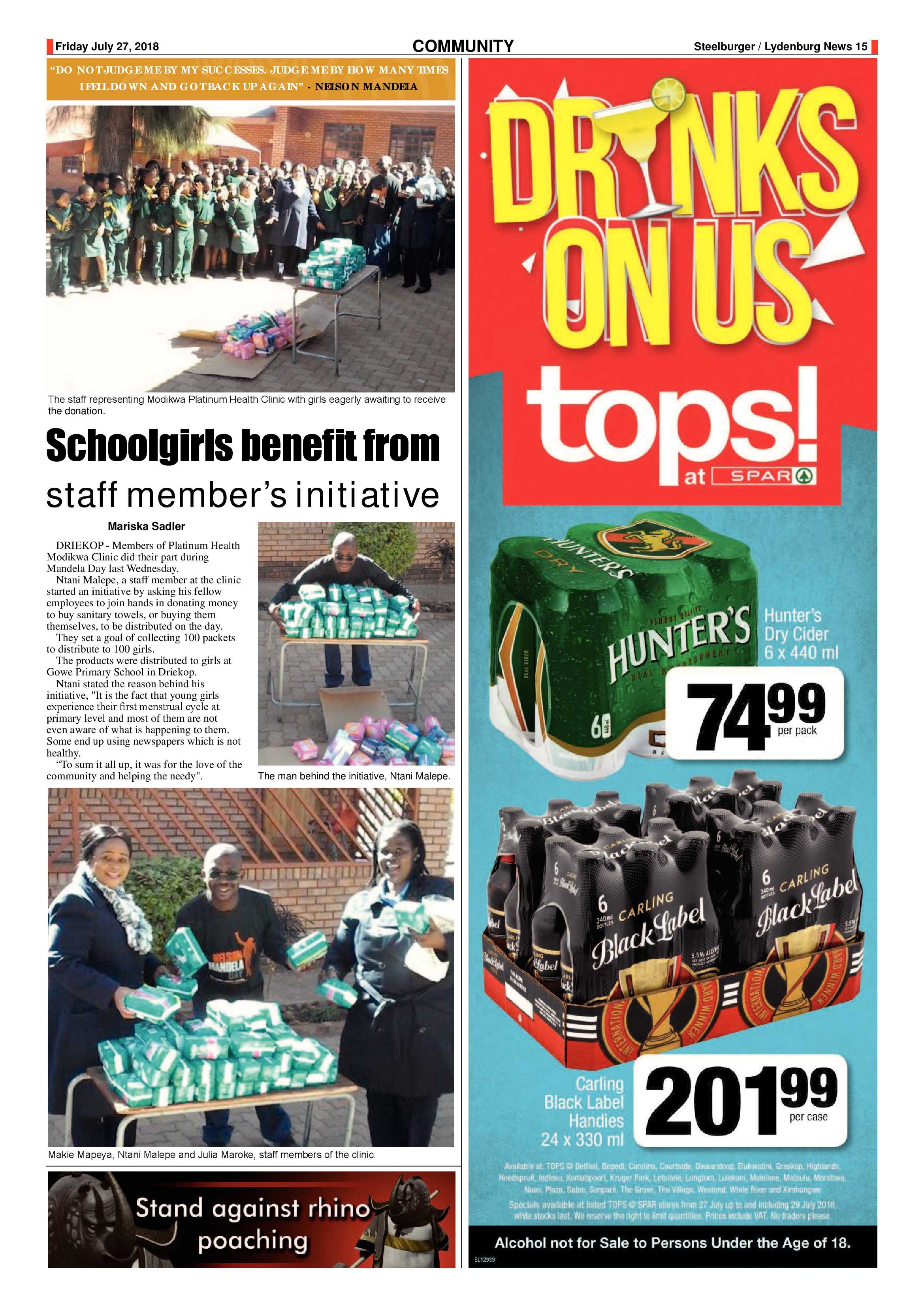 Steelburger News 27 July 2018 page 15