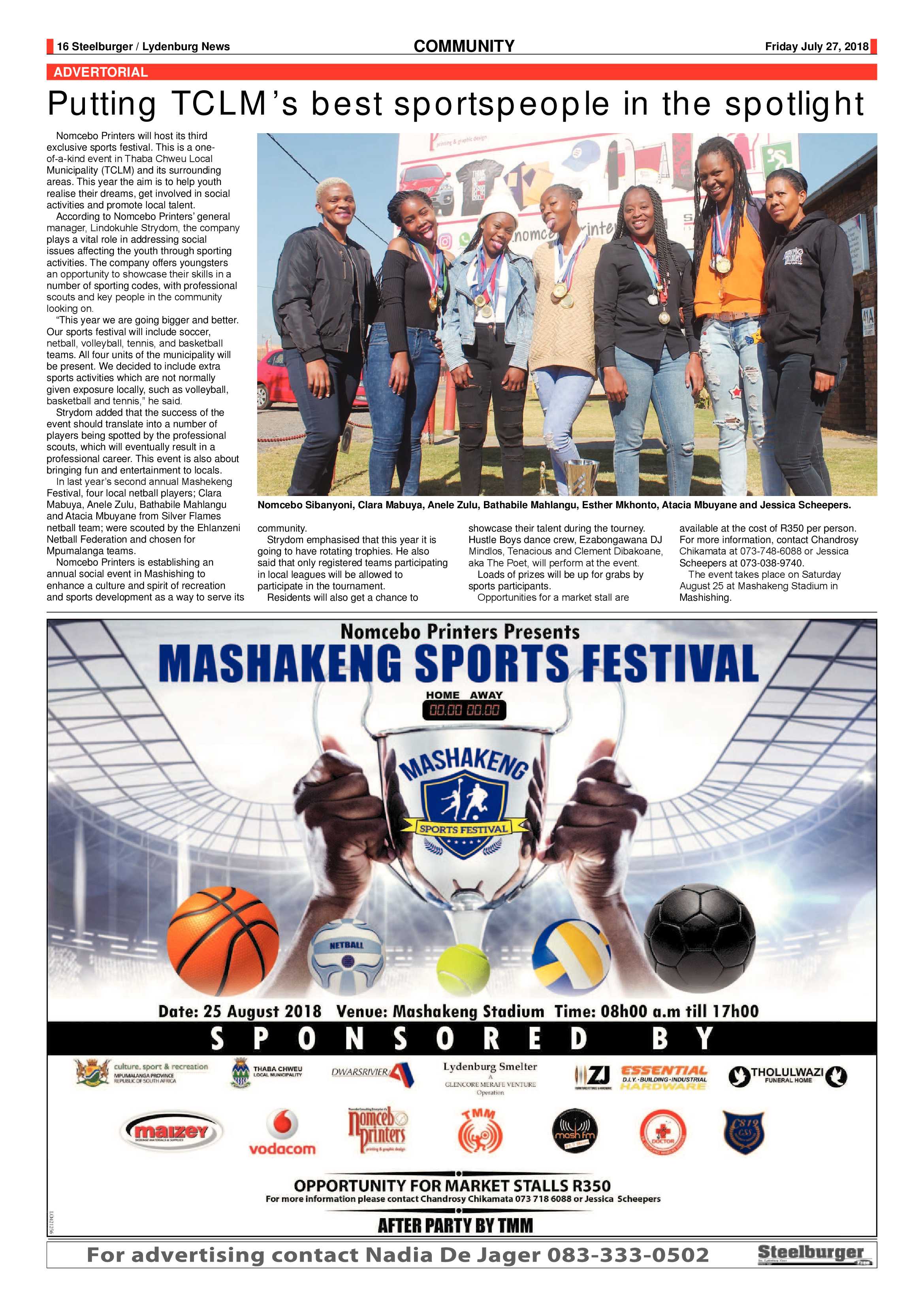 Steelburger News 27 July 2018 page 16