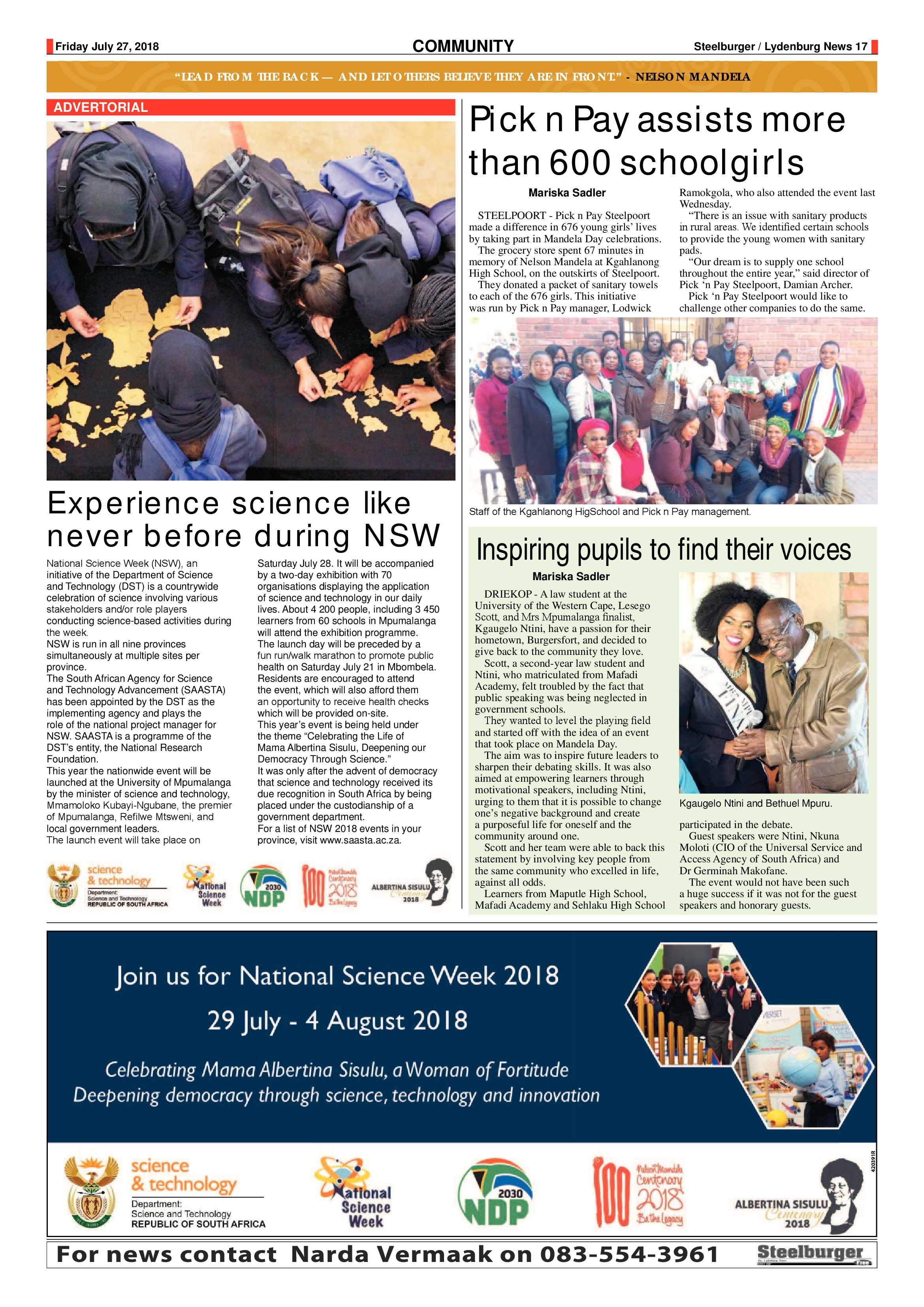Steelburger News 27 July 2018 page 17