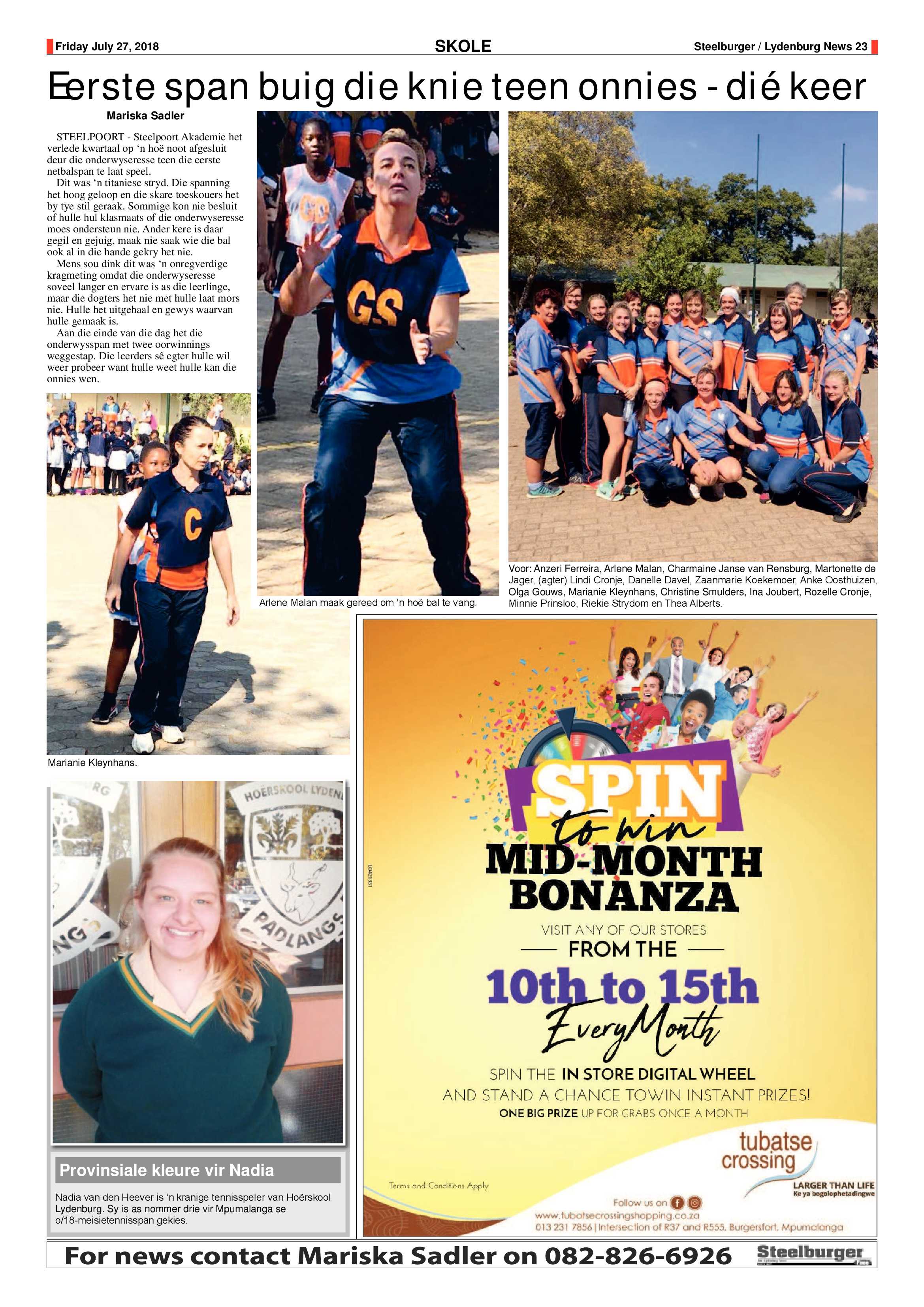 Steelburger News 27 July 2018 page 22