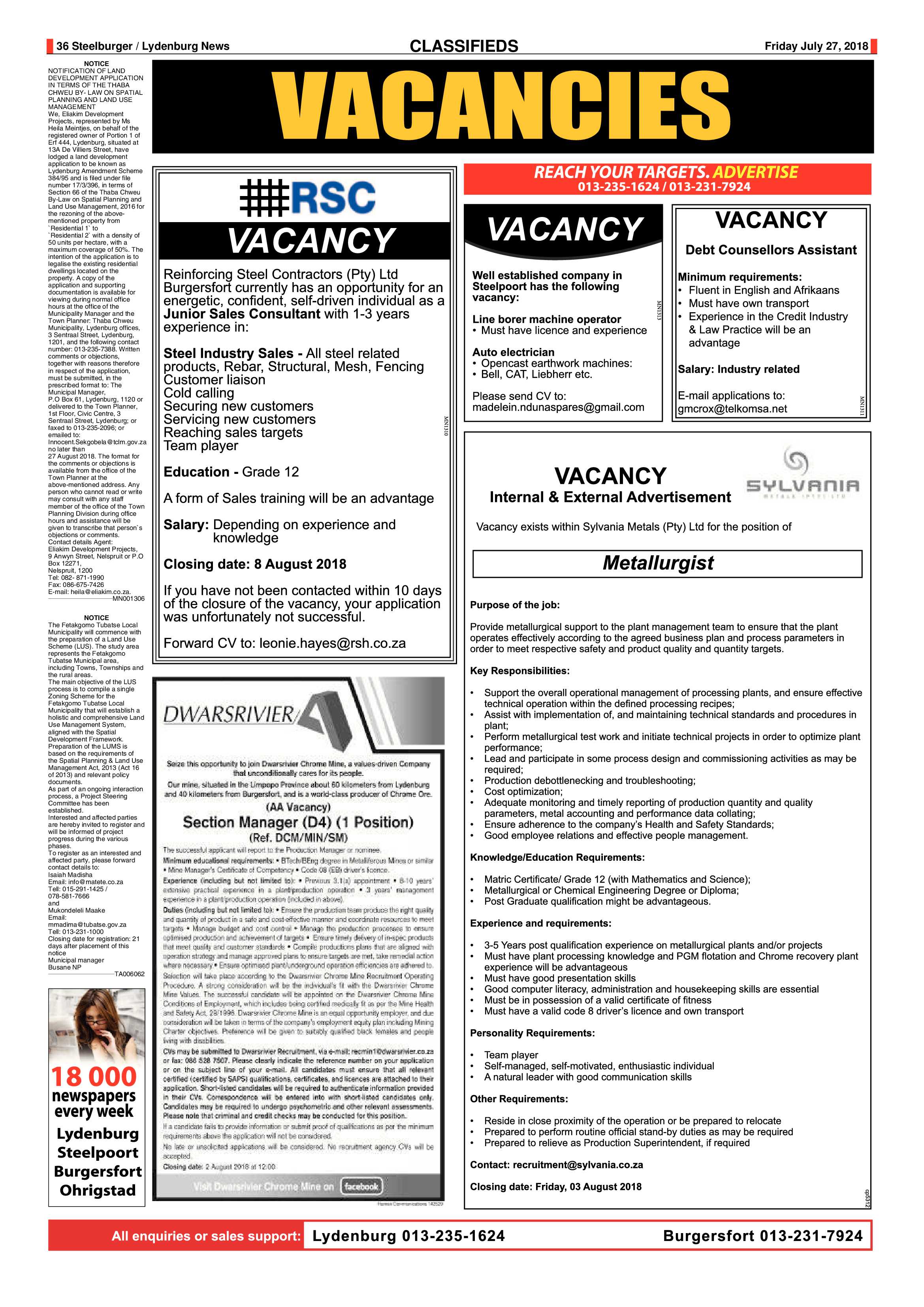 Steelburger News 27 July 2018 page 33