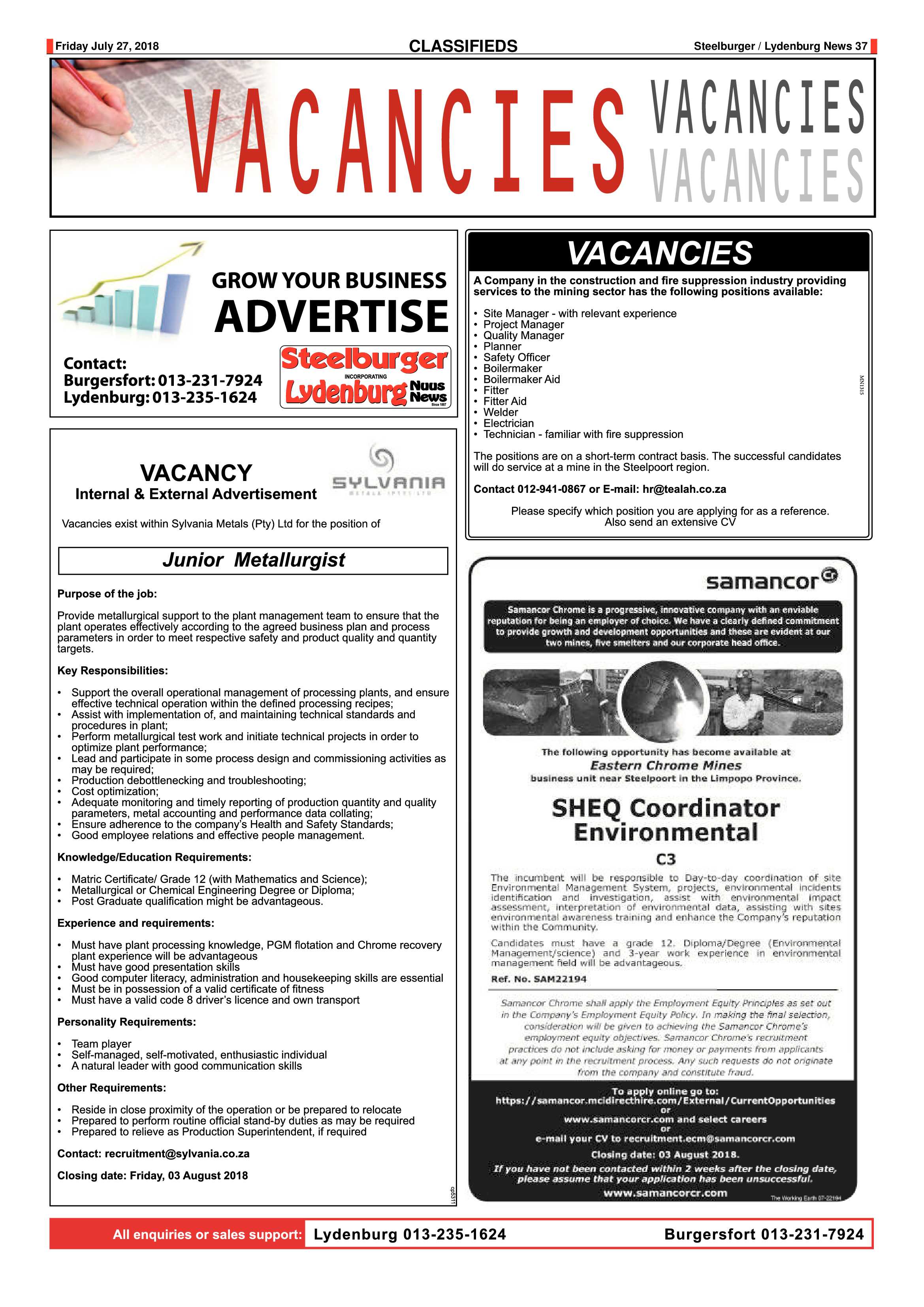 Steelburger News 27 July 2018 page 34