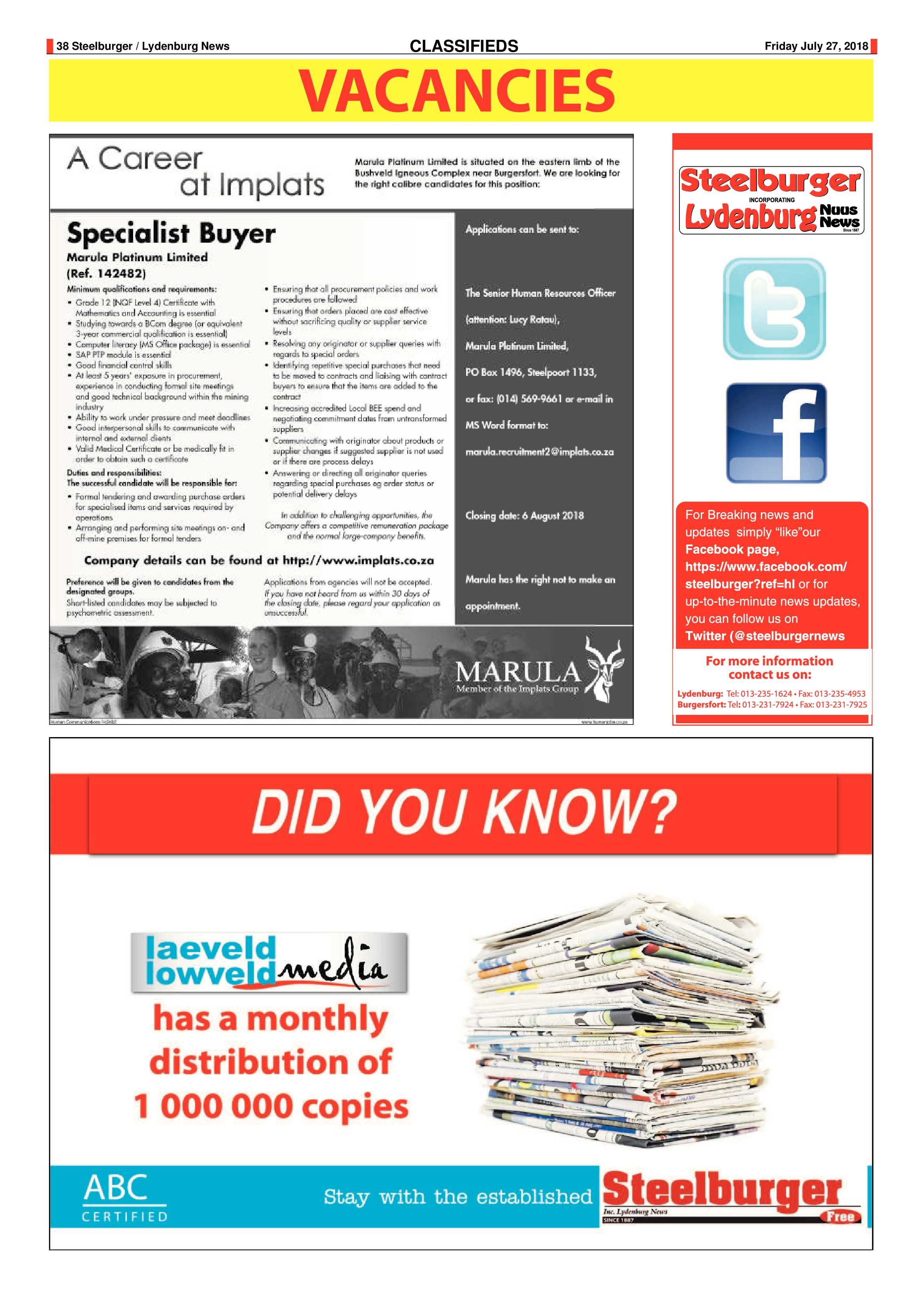 Steelburger News 27 July 2018 page 35
