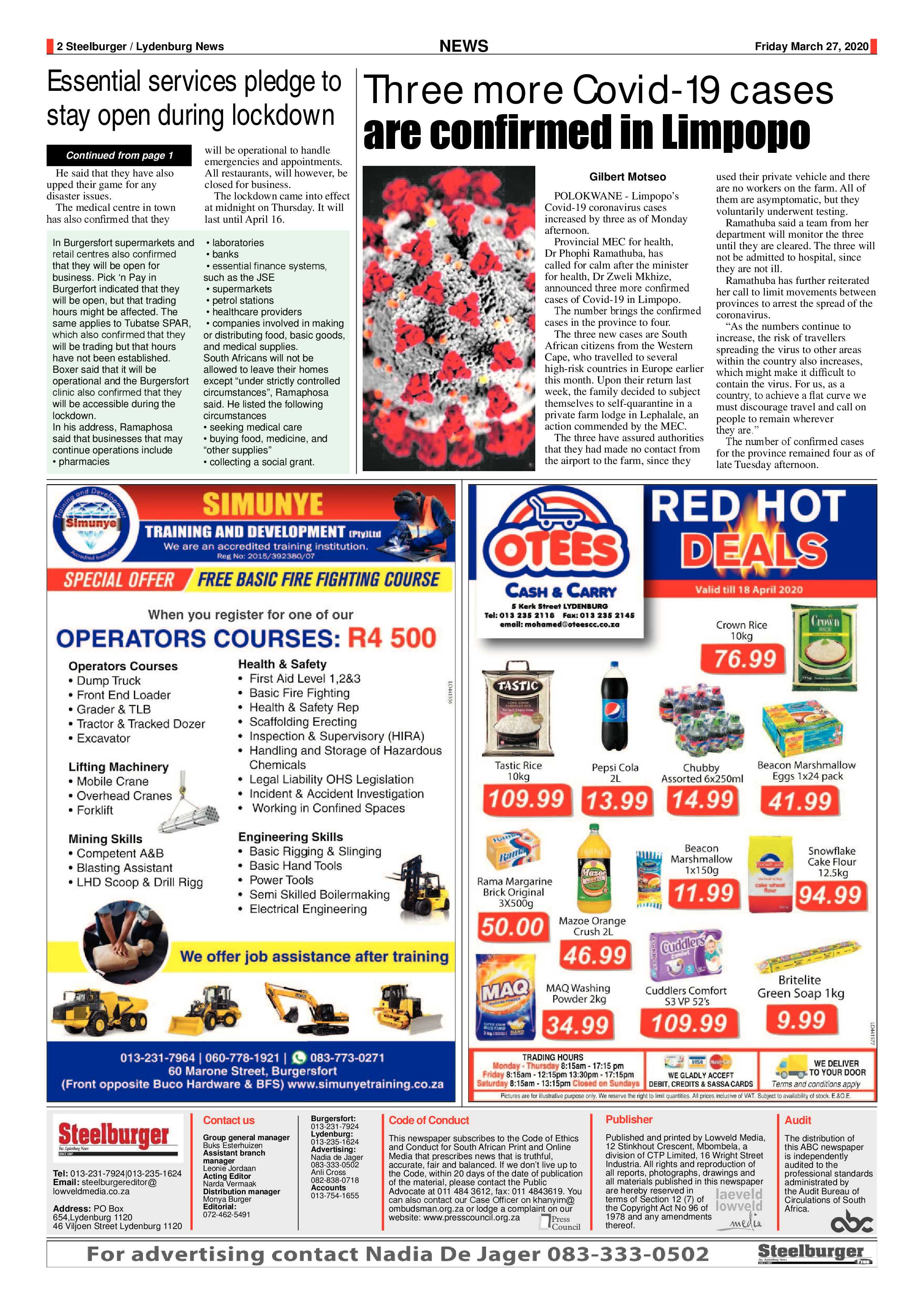 Steelburger 27 March 2020 page 2