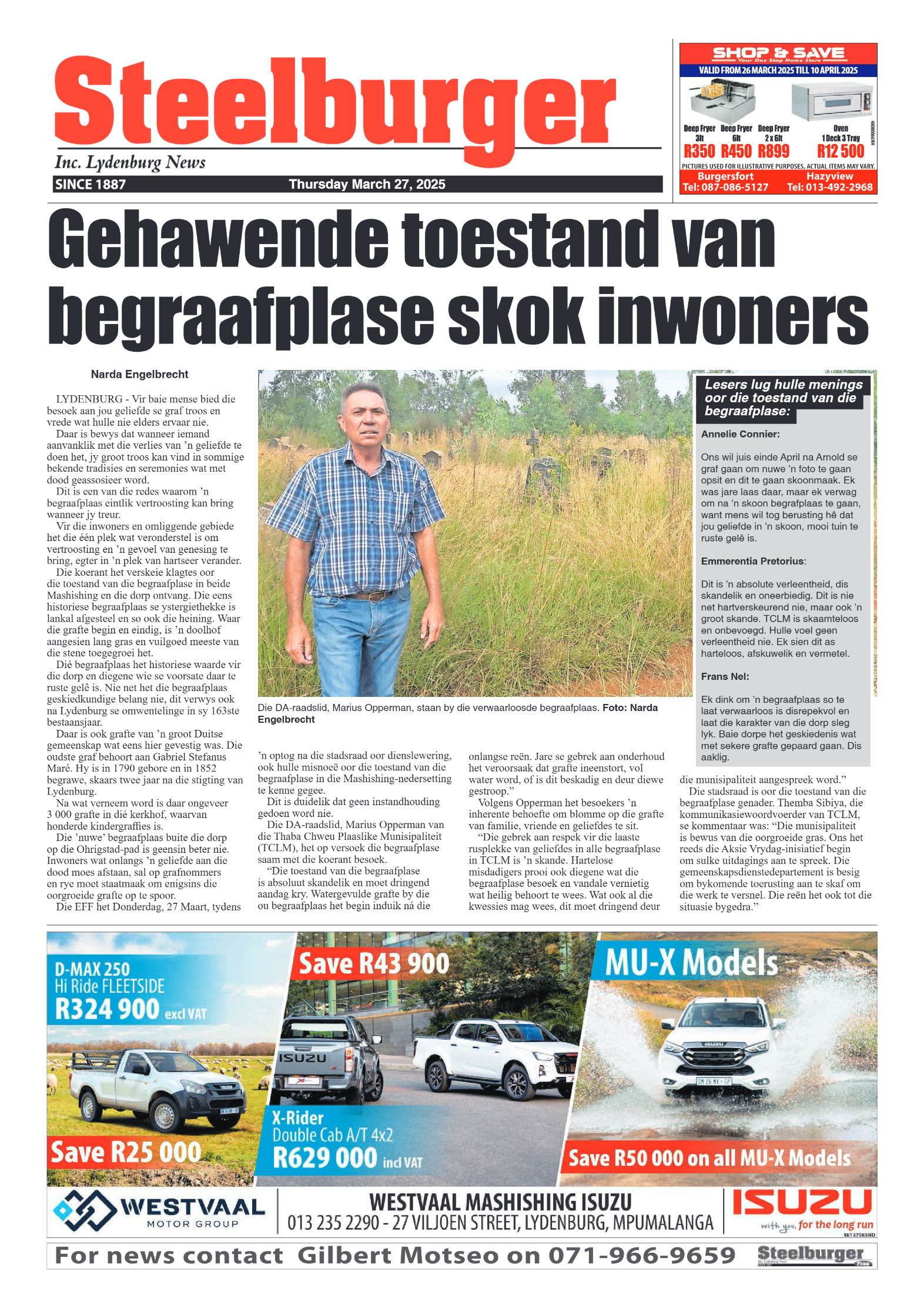 Steelburger News 27 March 2024 page 1