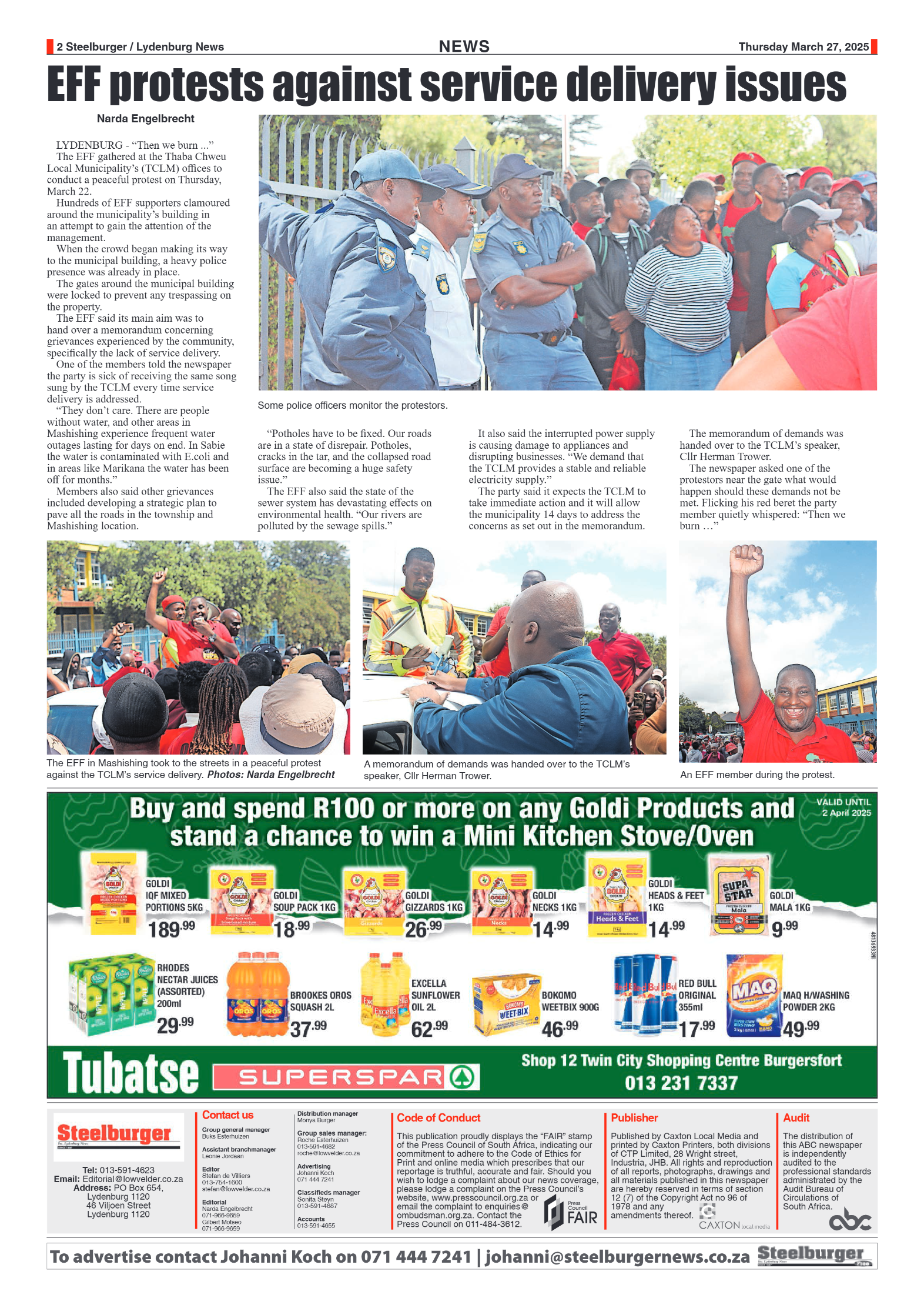 Steelburger News 27 March 2024 page 2