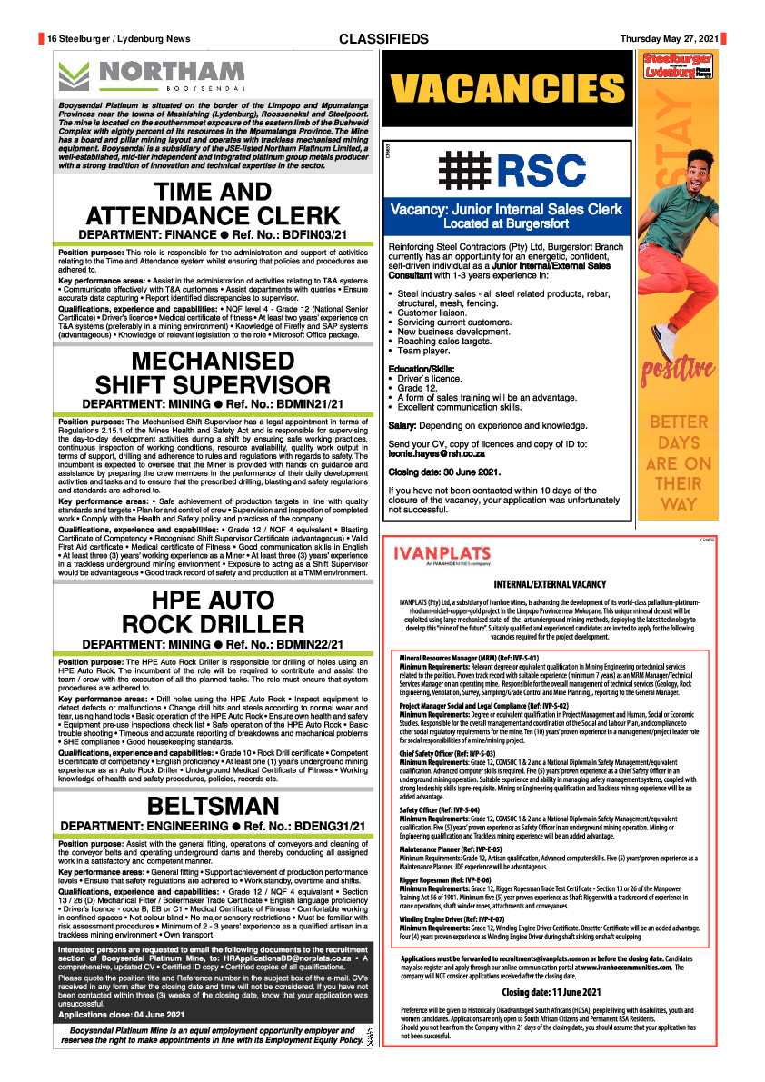 Steelburger News 27 May 2021 page 16