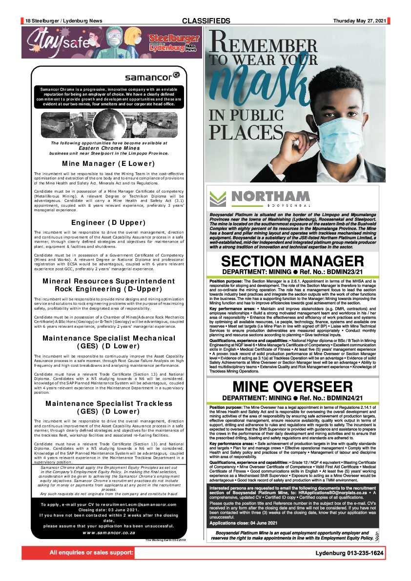 Steelburger News 27 May 2021 page 18