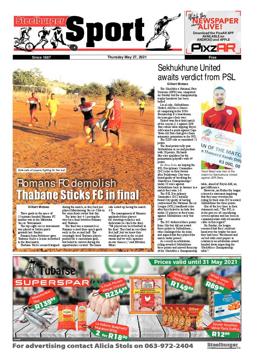 Steelburger News 27 May 2021 page 20