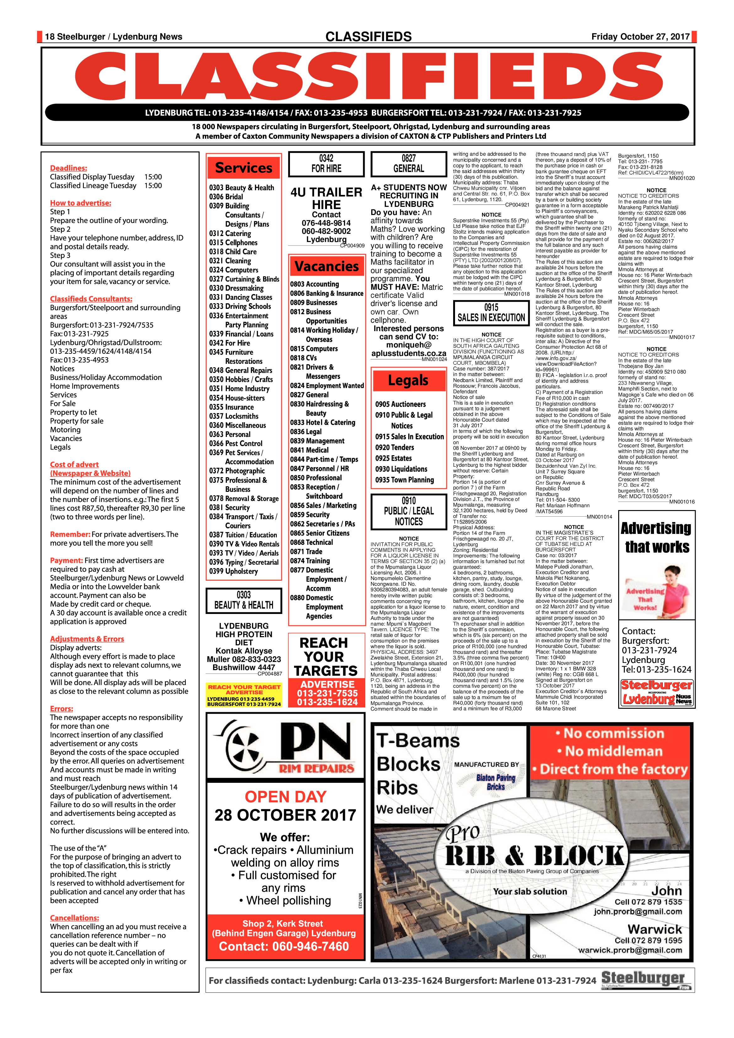 Steelburger News 27 October 2017 page 18