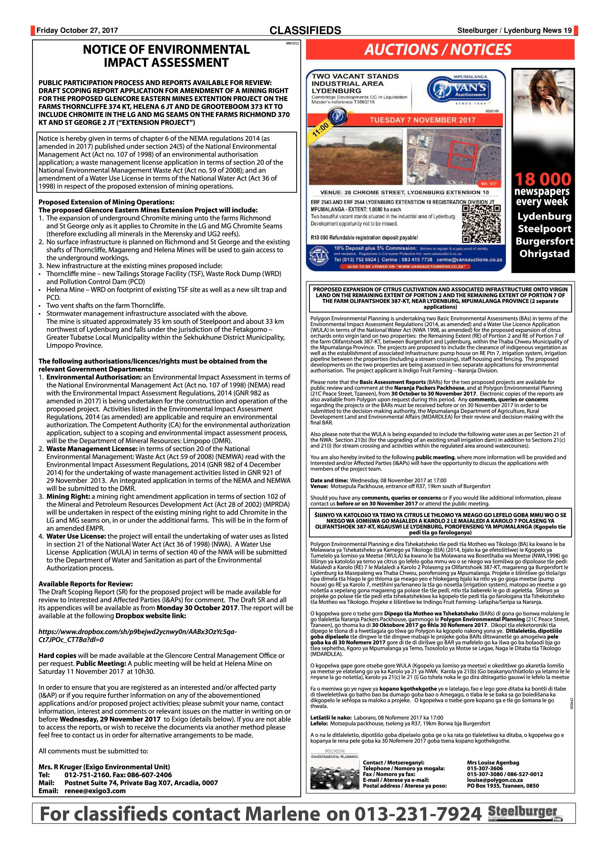 Steelburger News 27 October 2017 page 19