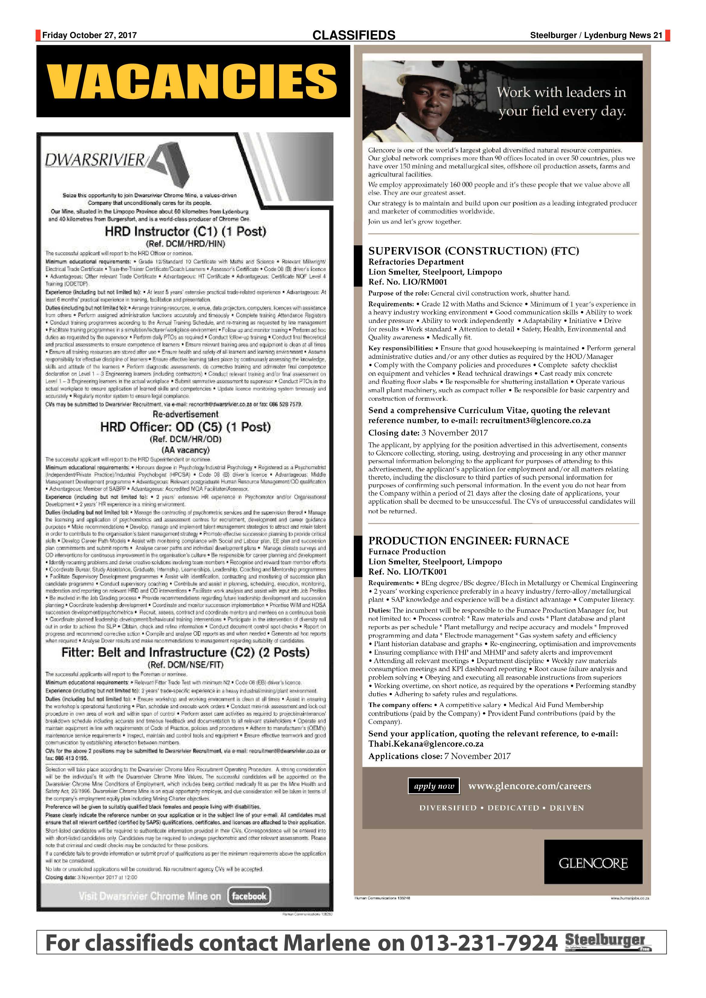 Steelburger News 27 October 2017 page 21