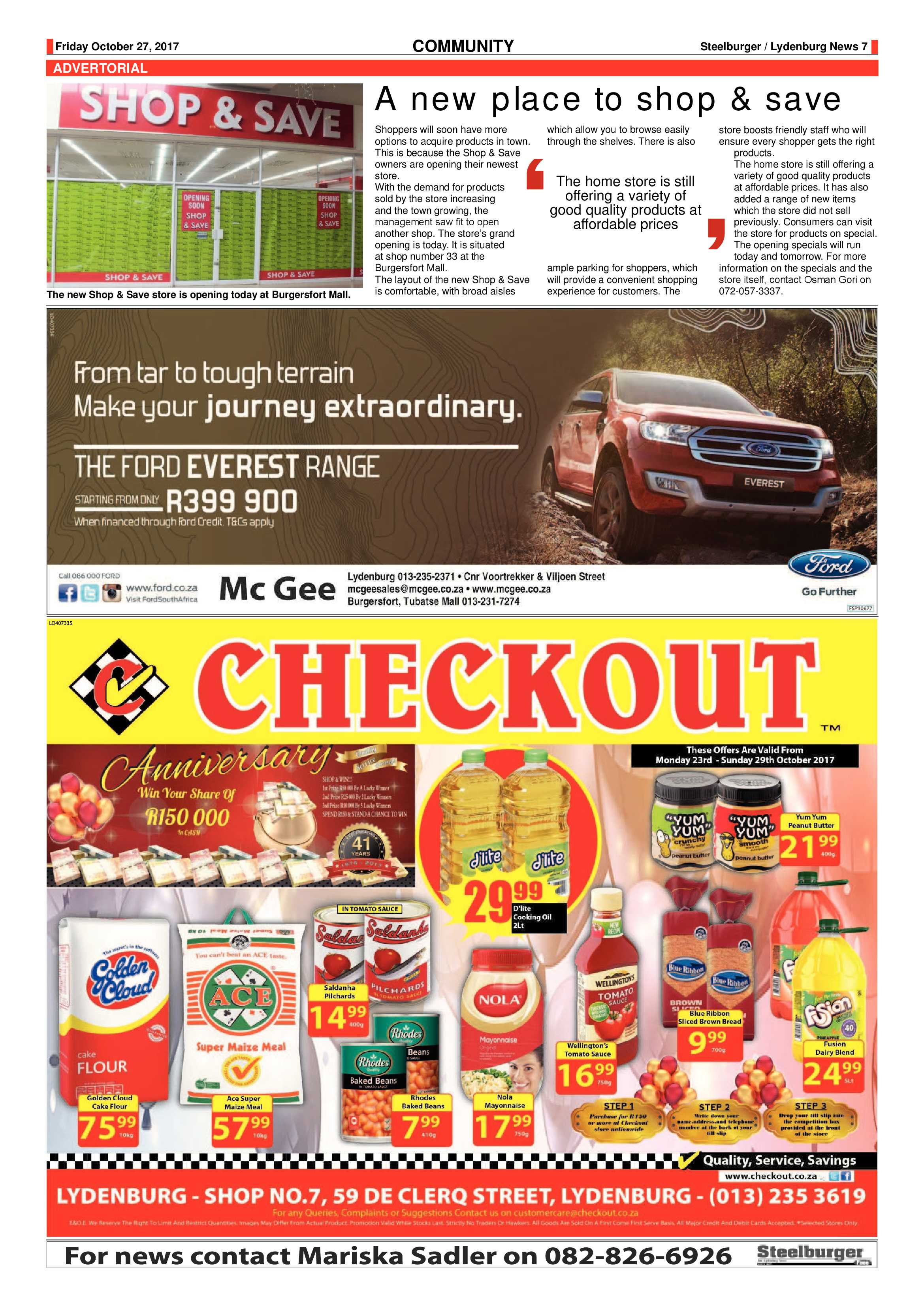 Steelburger News 27 October 2017 page 7