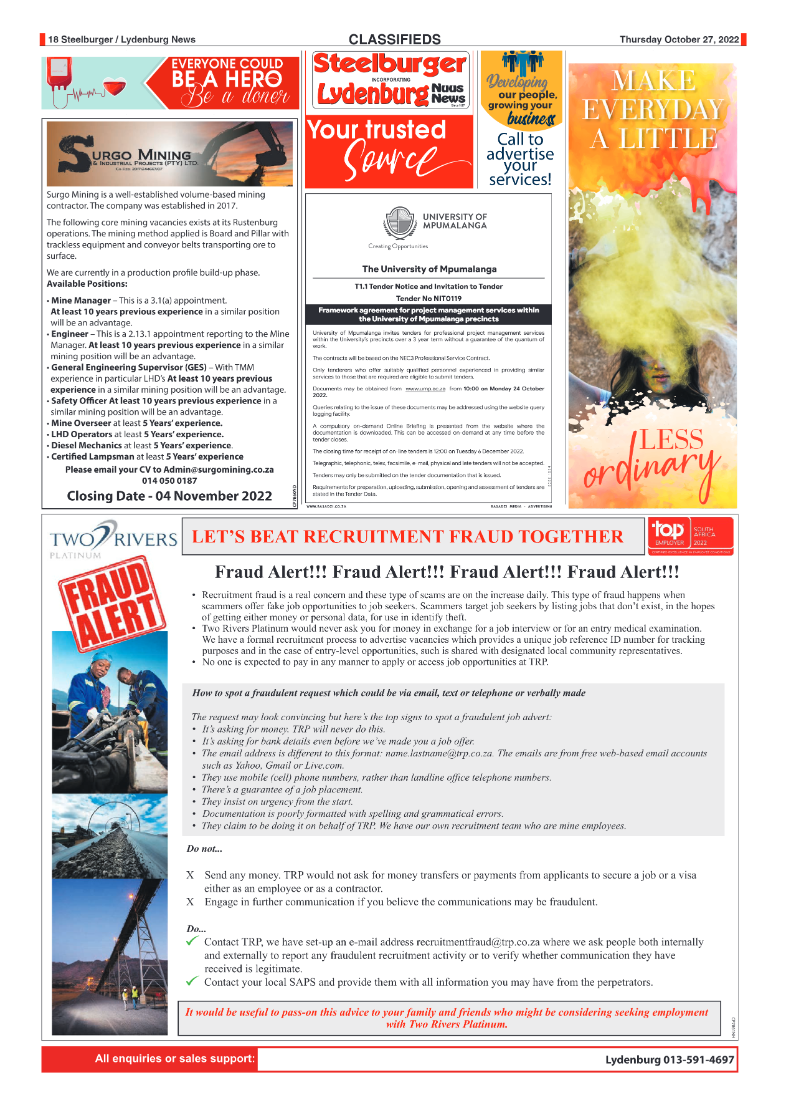 Steelburger News 27 October 2022 page 17