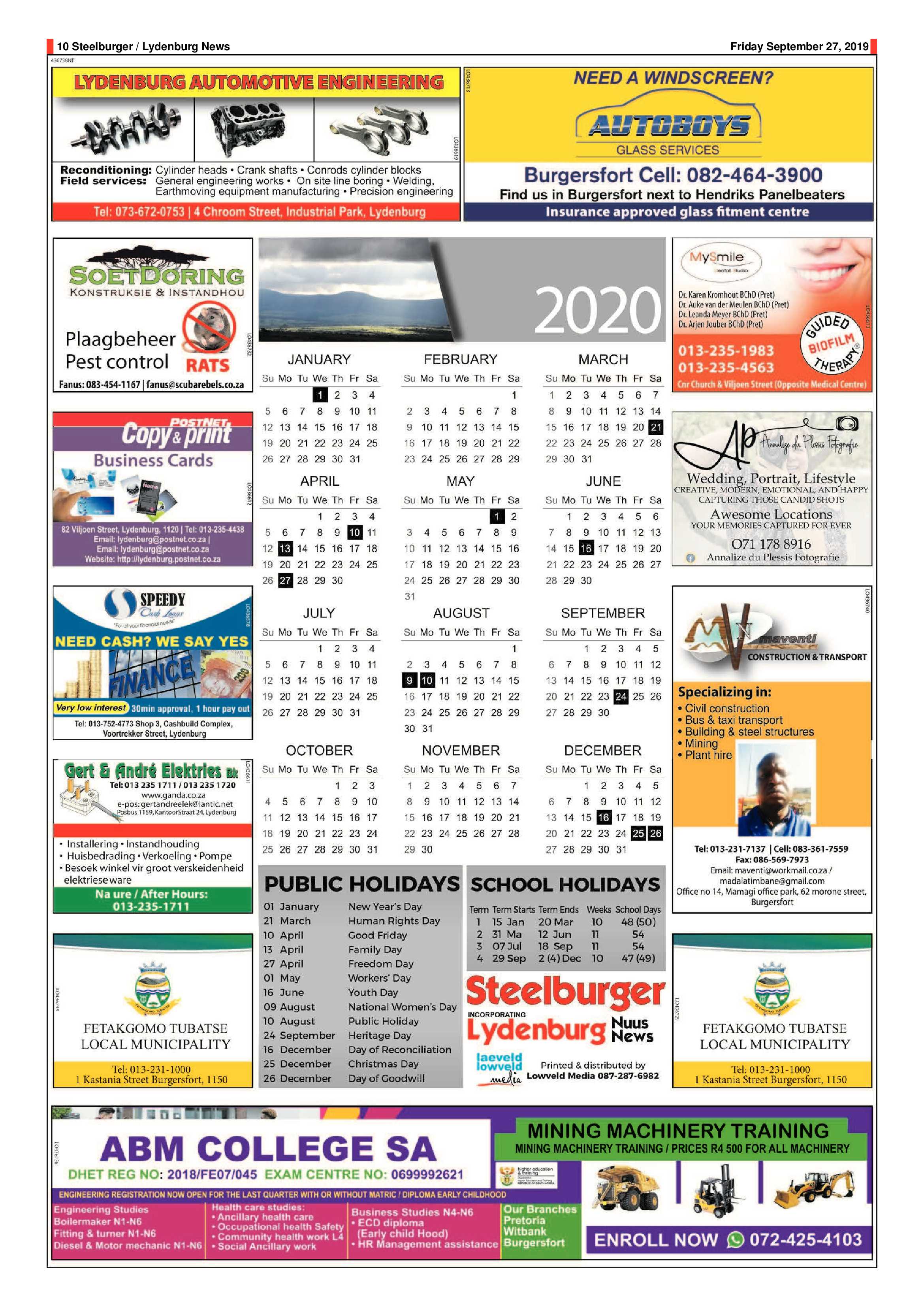 Steelburger News 27 September 2019 page 10