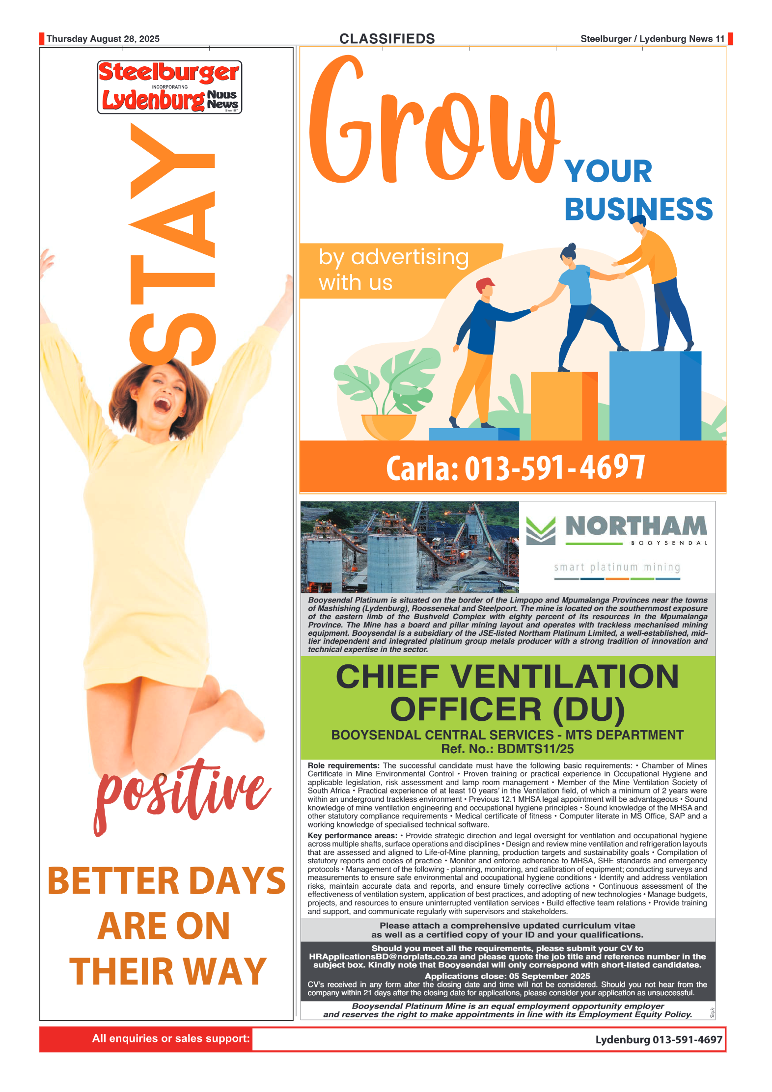 Steelburger News 28 August 2025 page 11