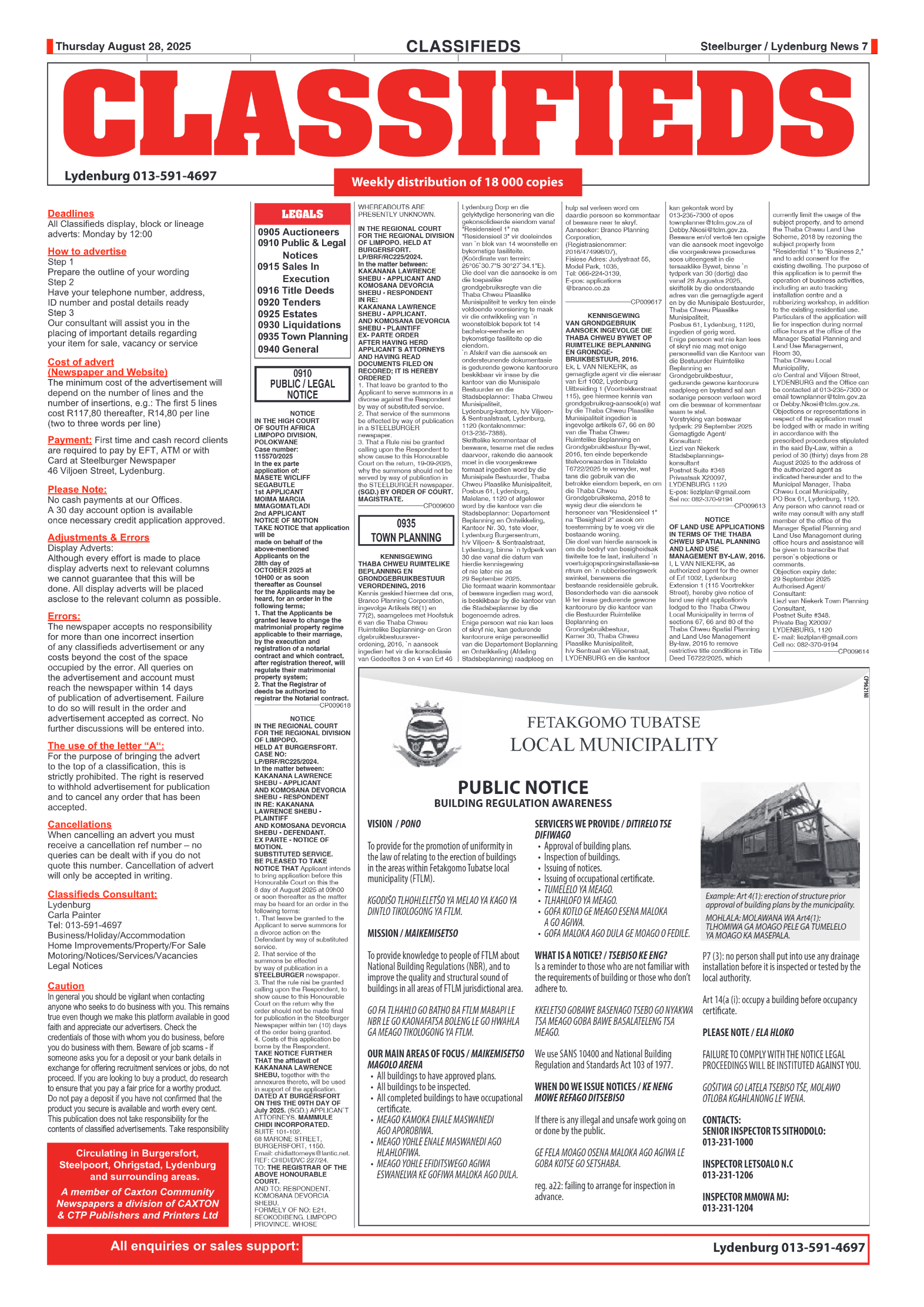 Steelburger News 28 August 2025 page 7