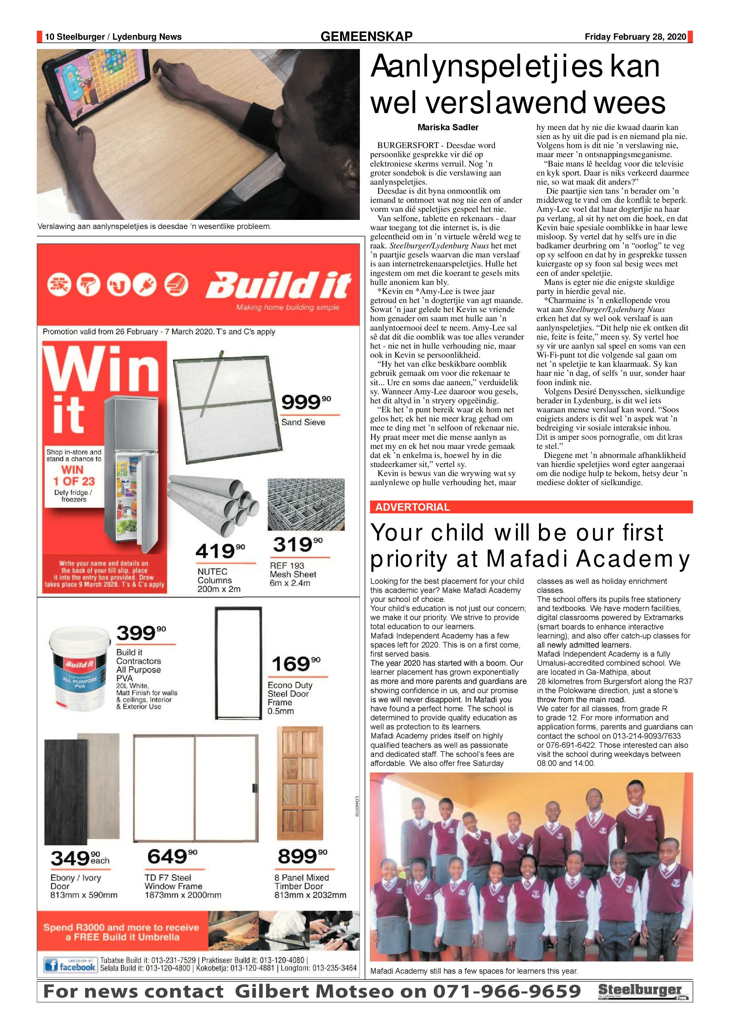 Steelburger News 28 February 2020 page 10