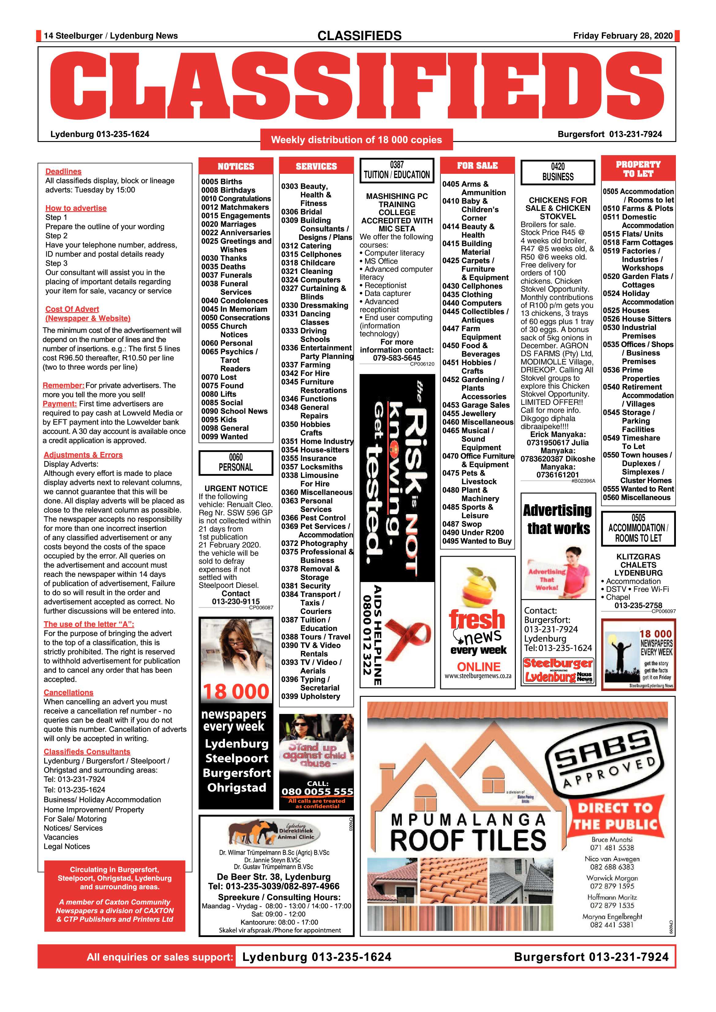 Steelburger News 28 February 2020 page 14