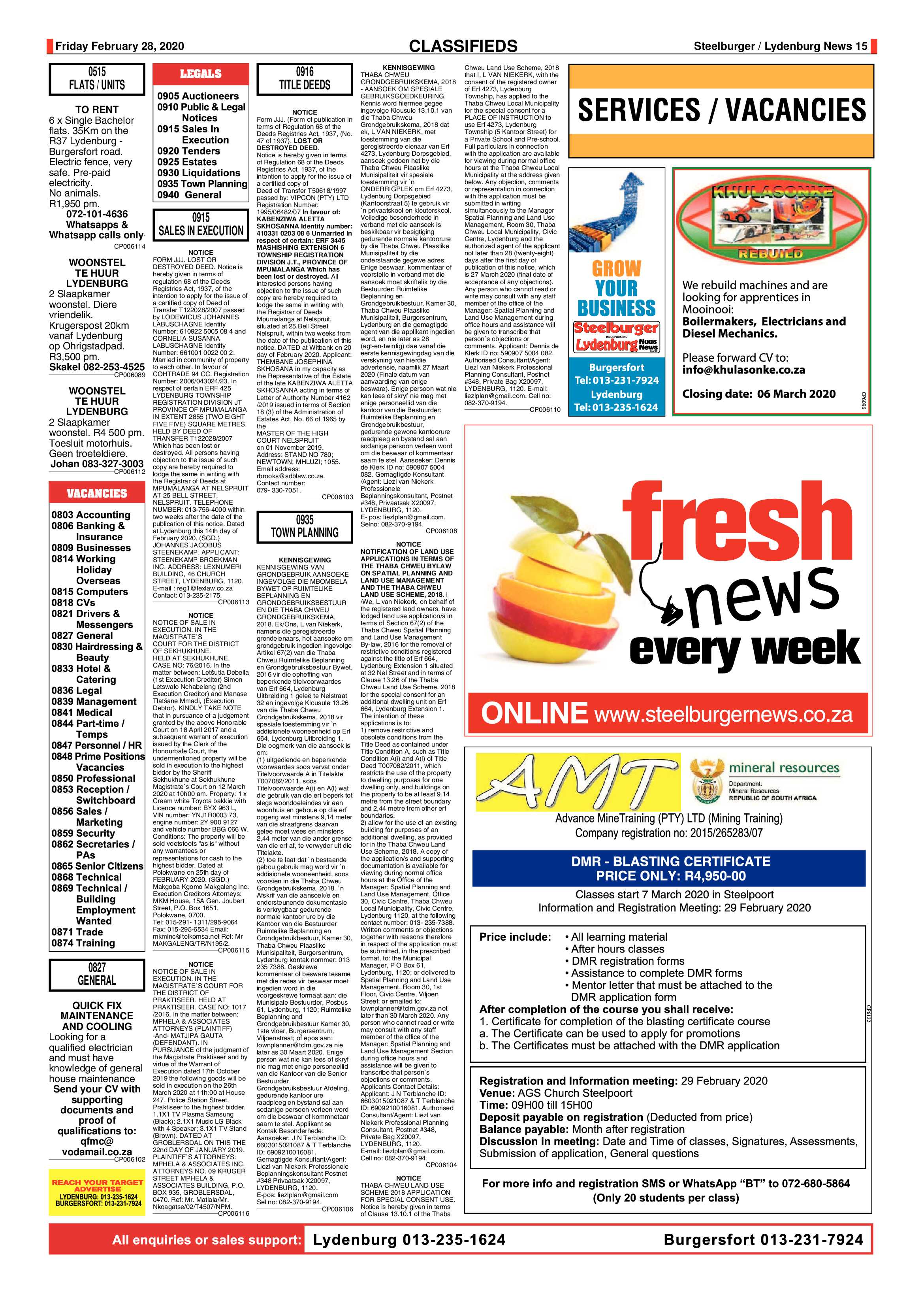 Steelburger News 28 February 2020 page 15