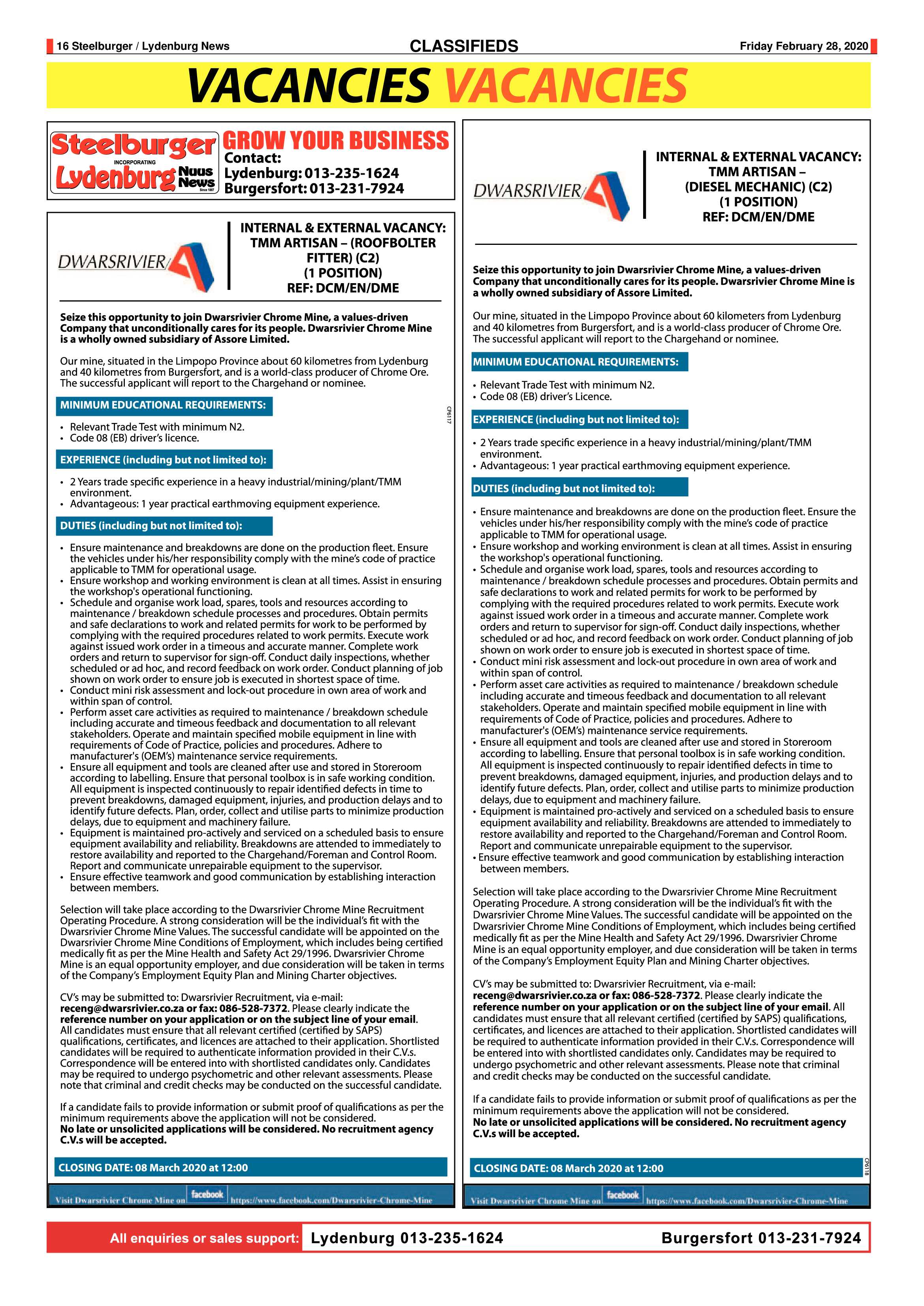 Steelburger News 28 February 2020 page 16